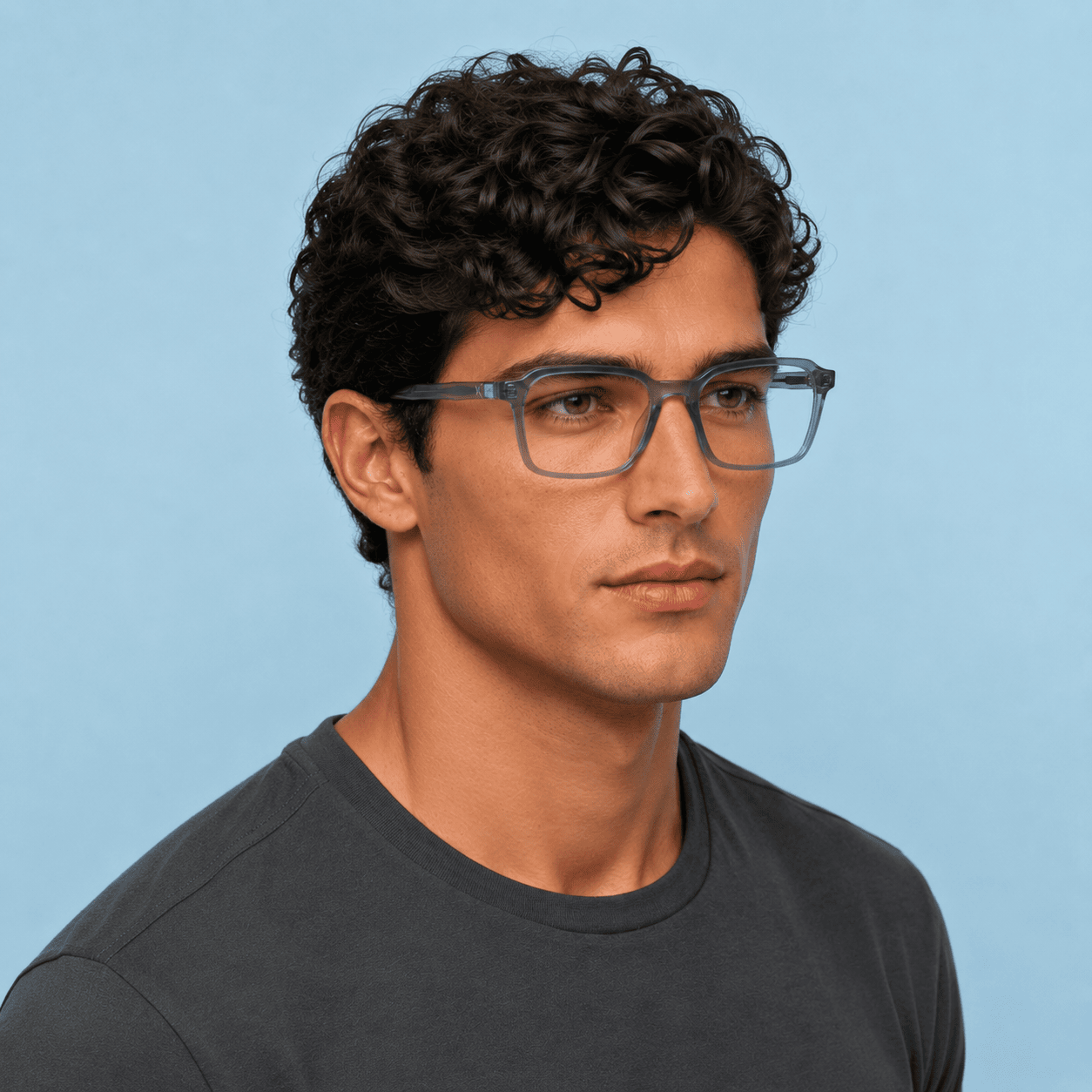 Blue Square Frames for Men