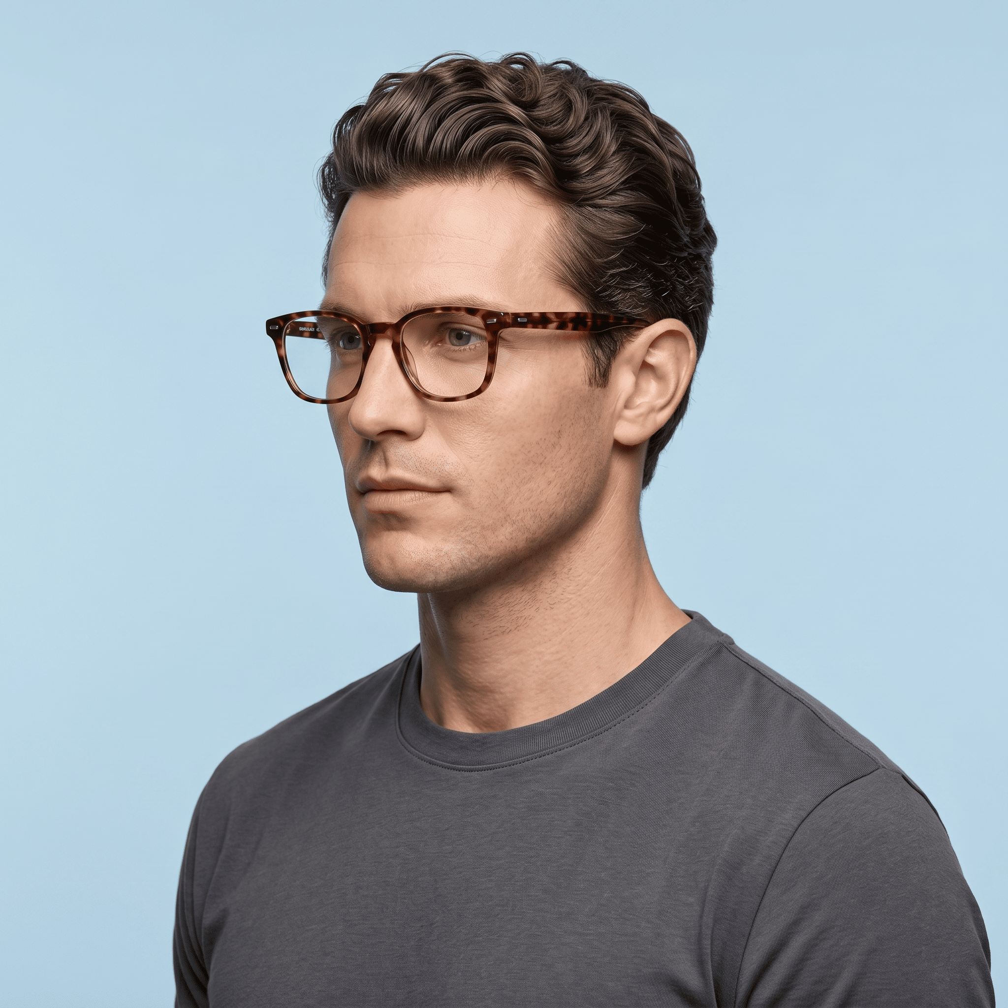Red Square Frames for Men