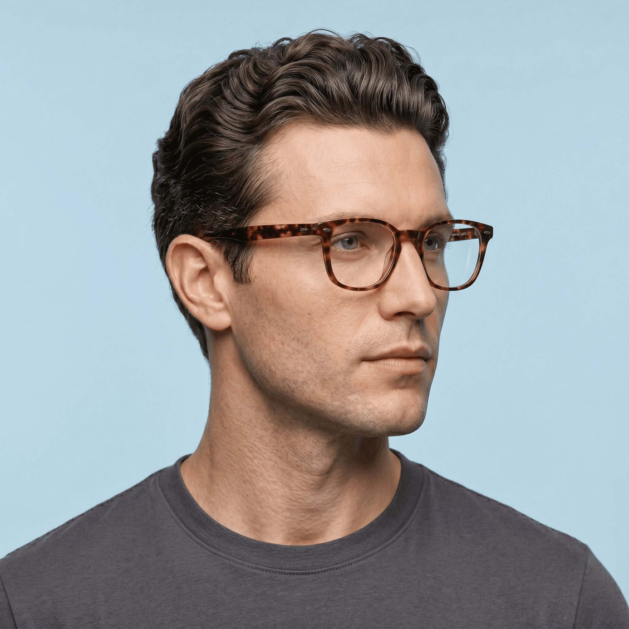 Red Square Frames for Men