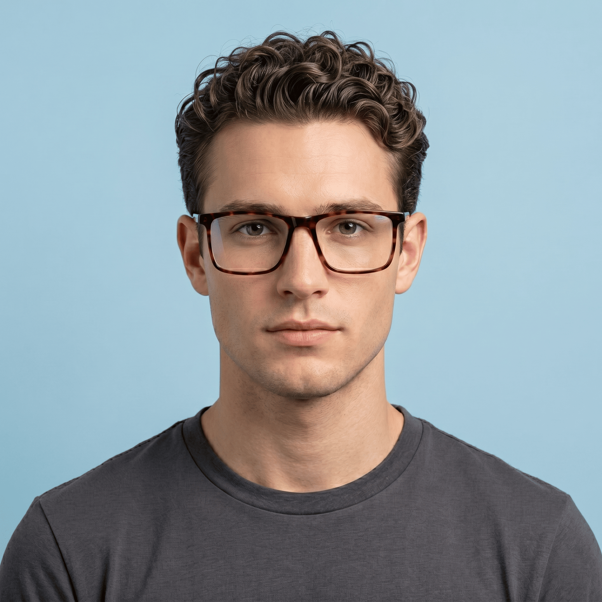 Red Square Frames for Men
