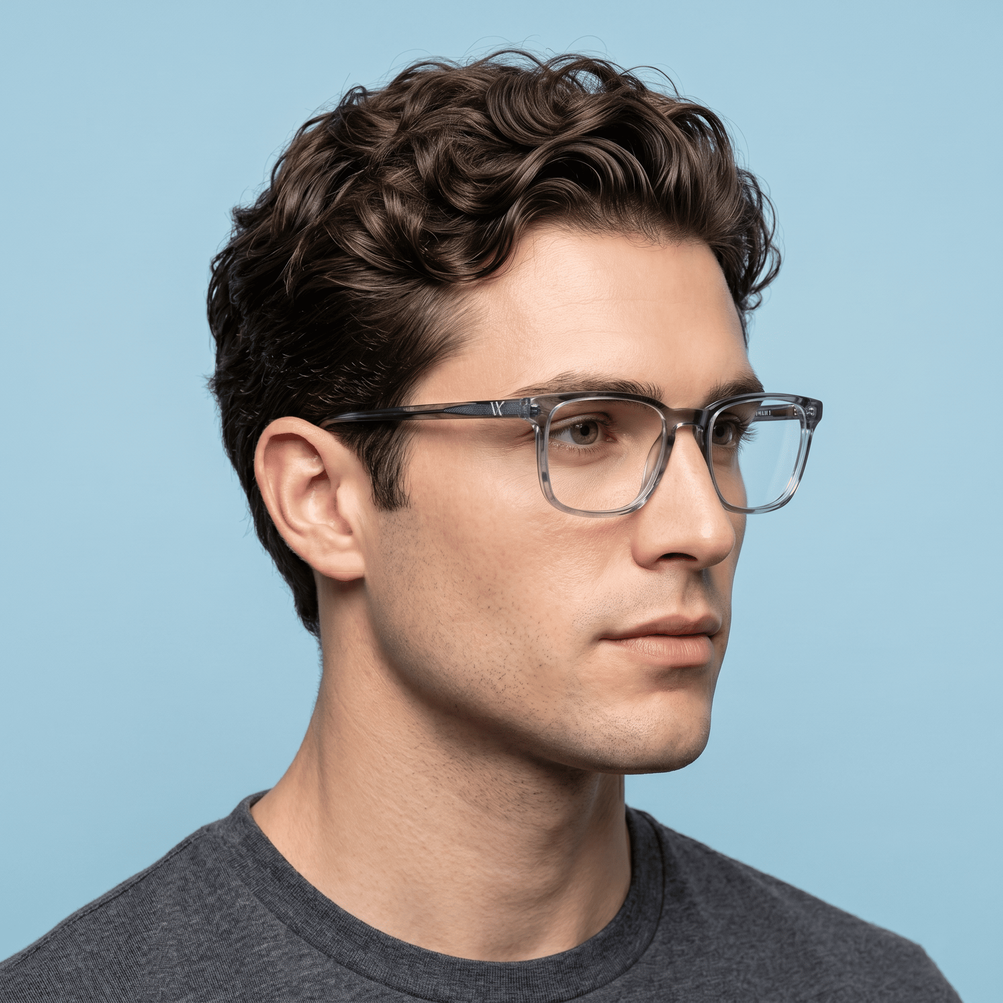 Grey Square Frames for Men