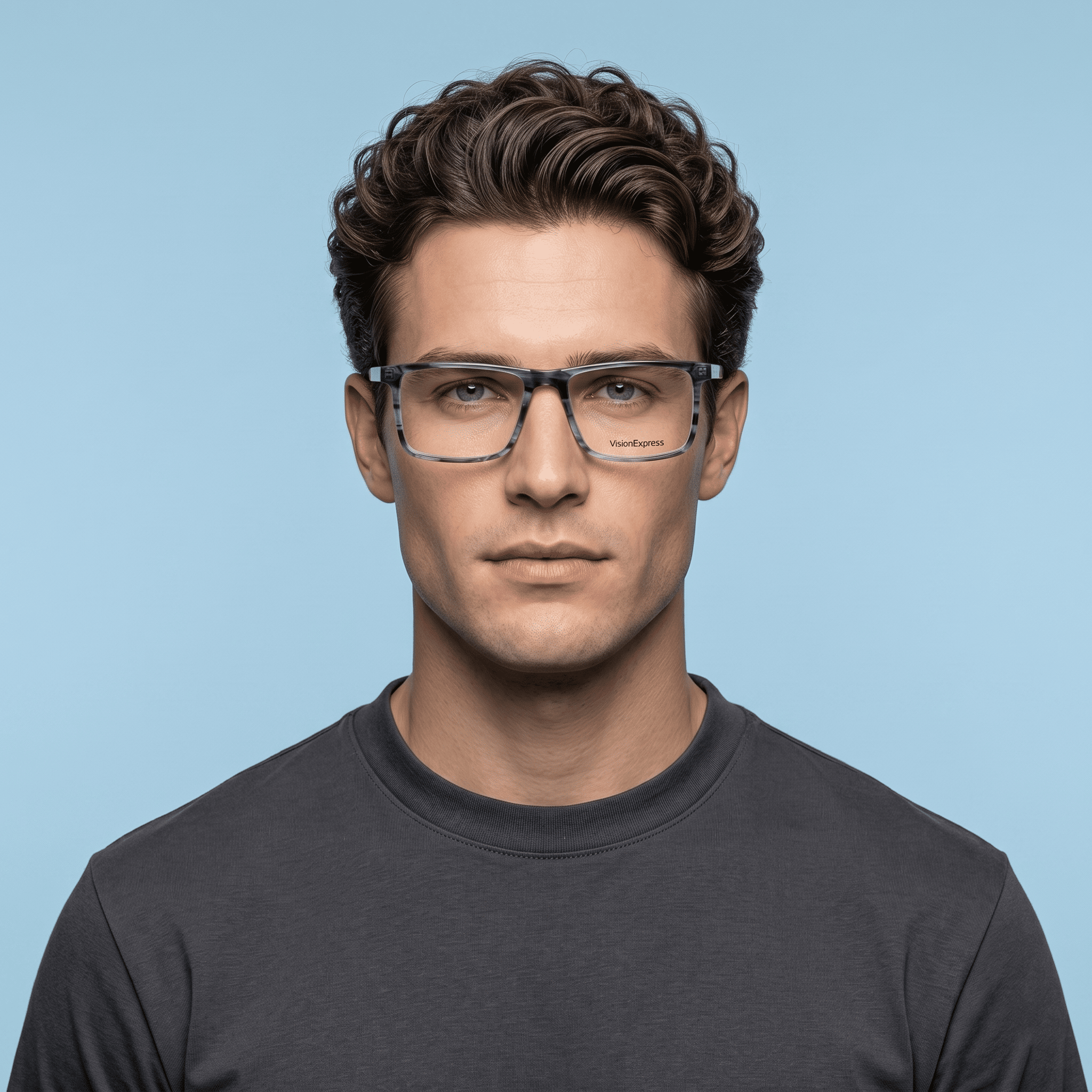 Grey Square Frames for Men