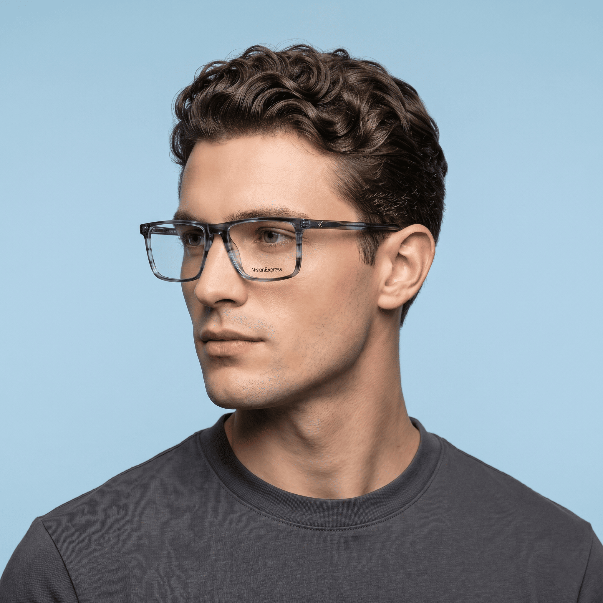 Grey Square Frames for Men
