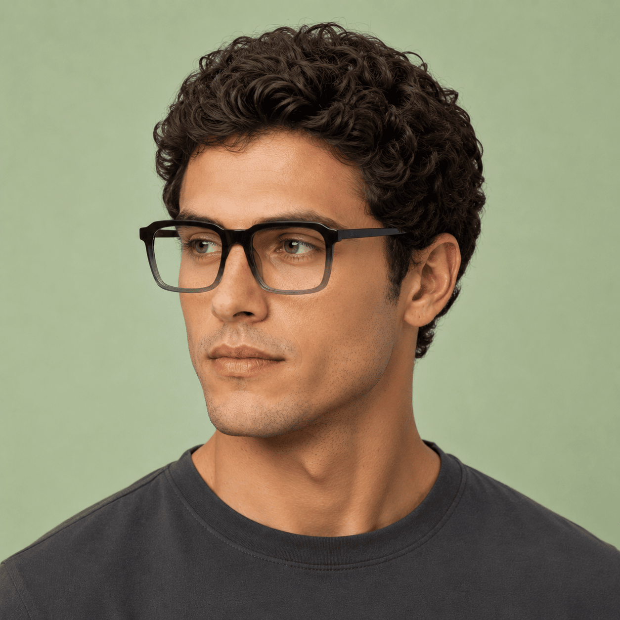 Black Square Frames for Men