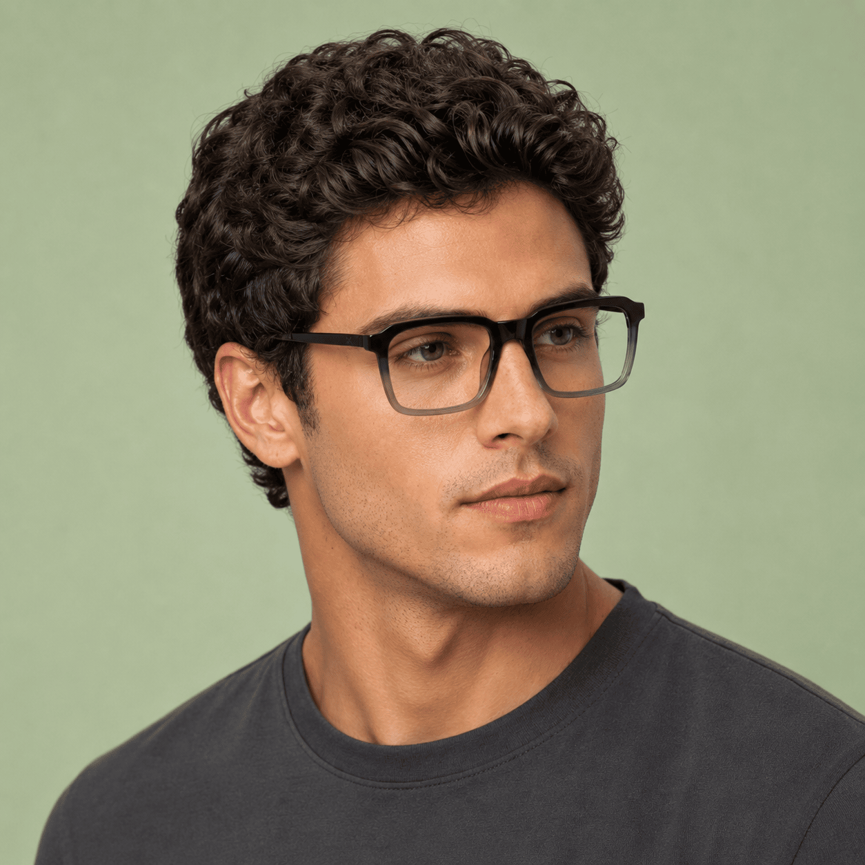 Black Square Frames for Men