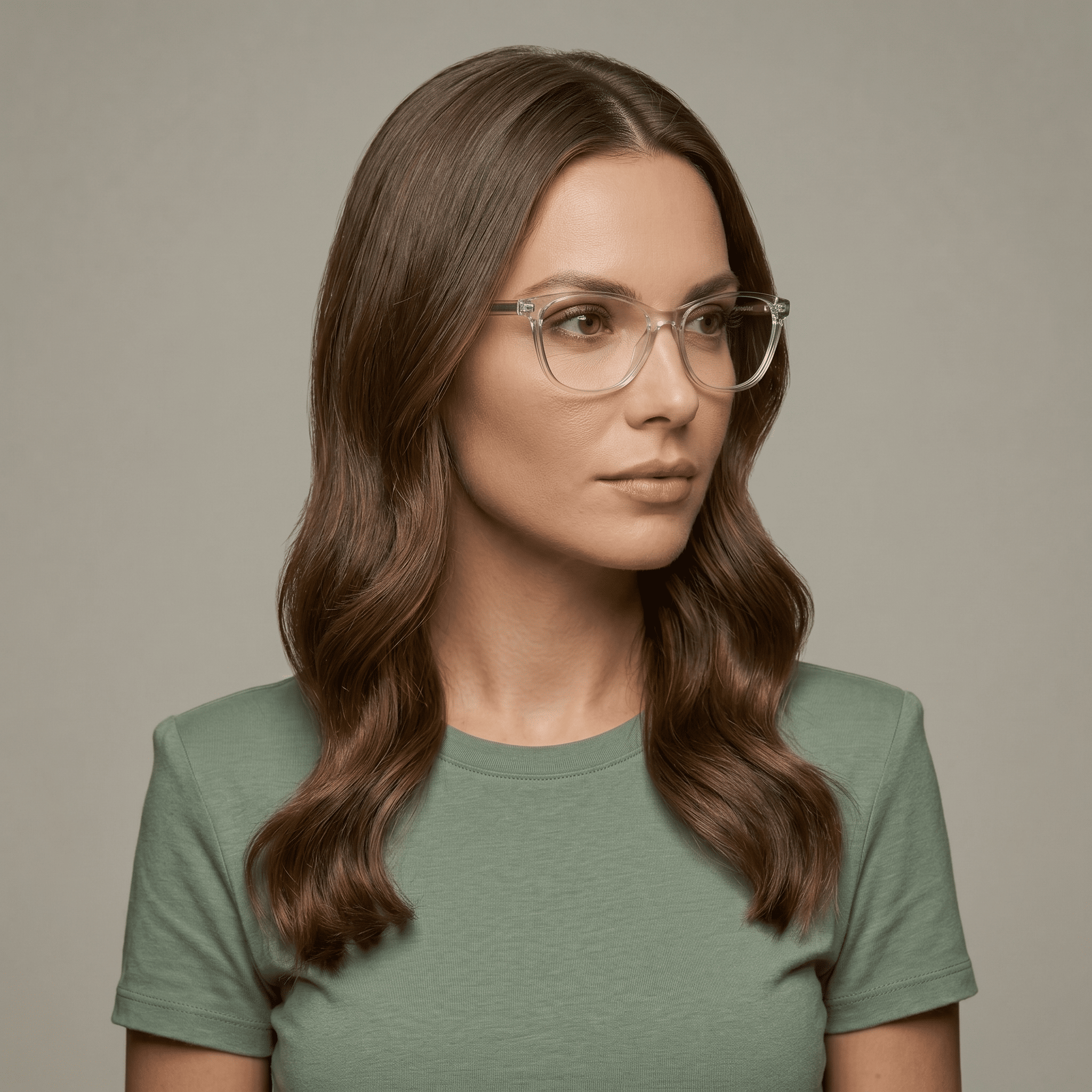 Transparent Cat Eye Frames for Women