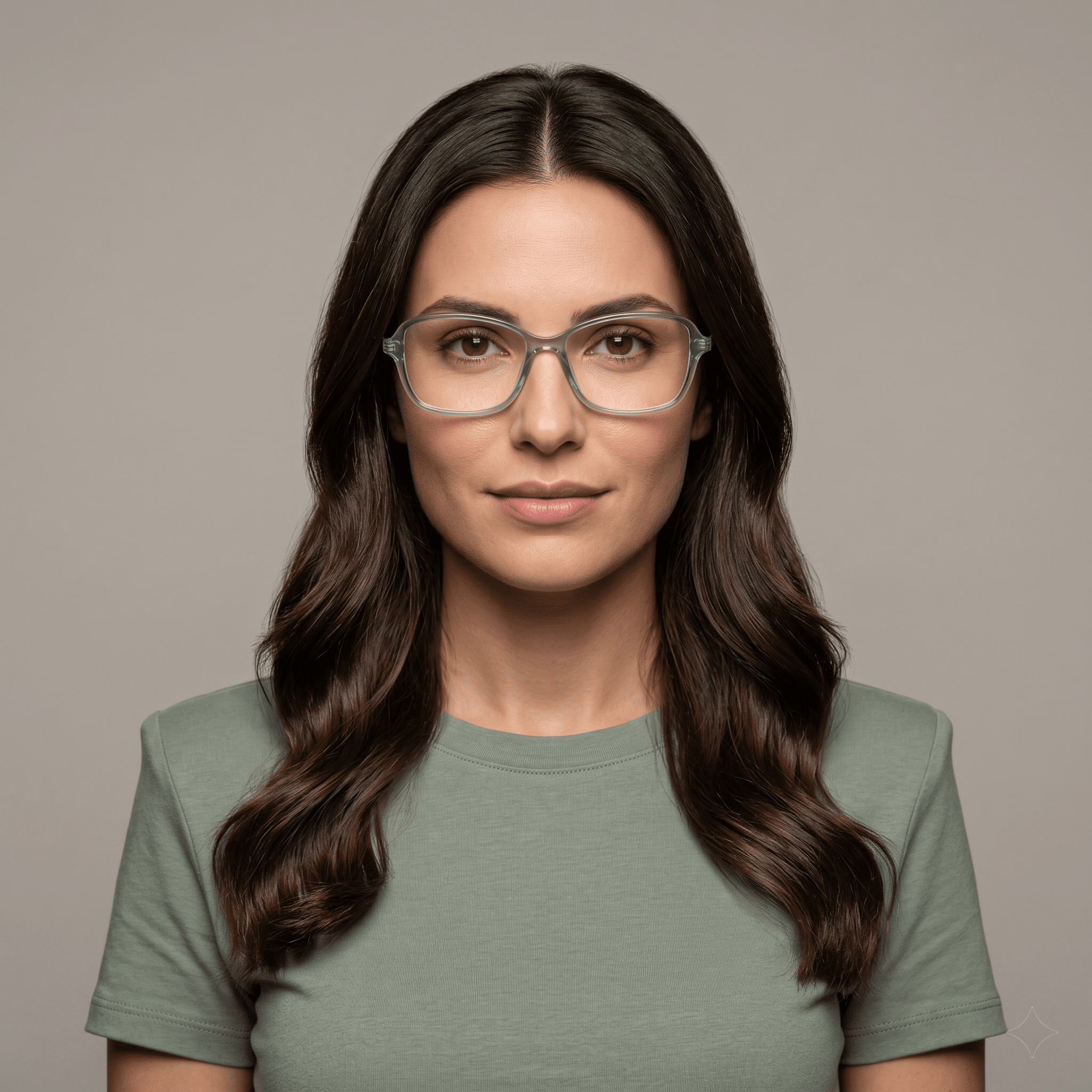 Green Square Frames for Women