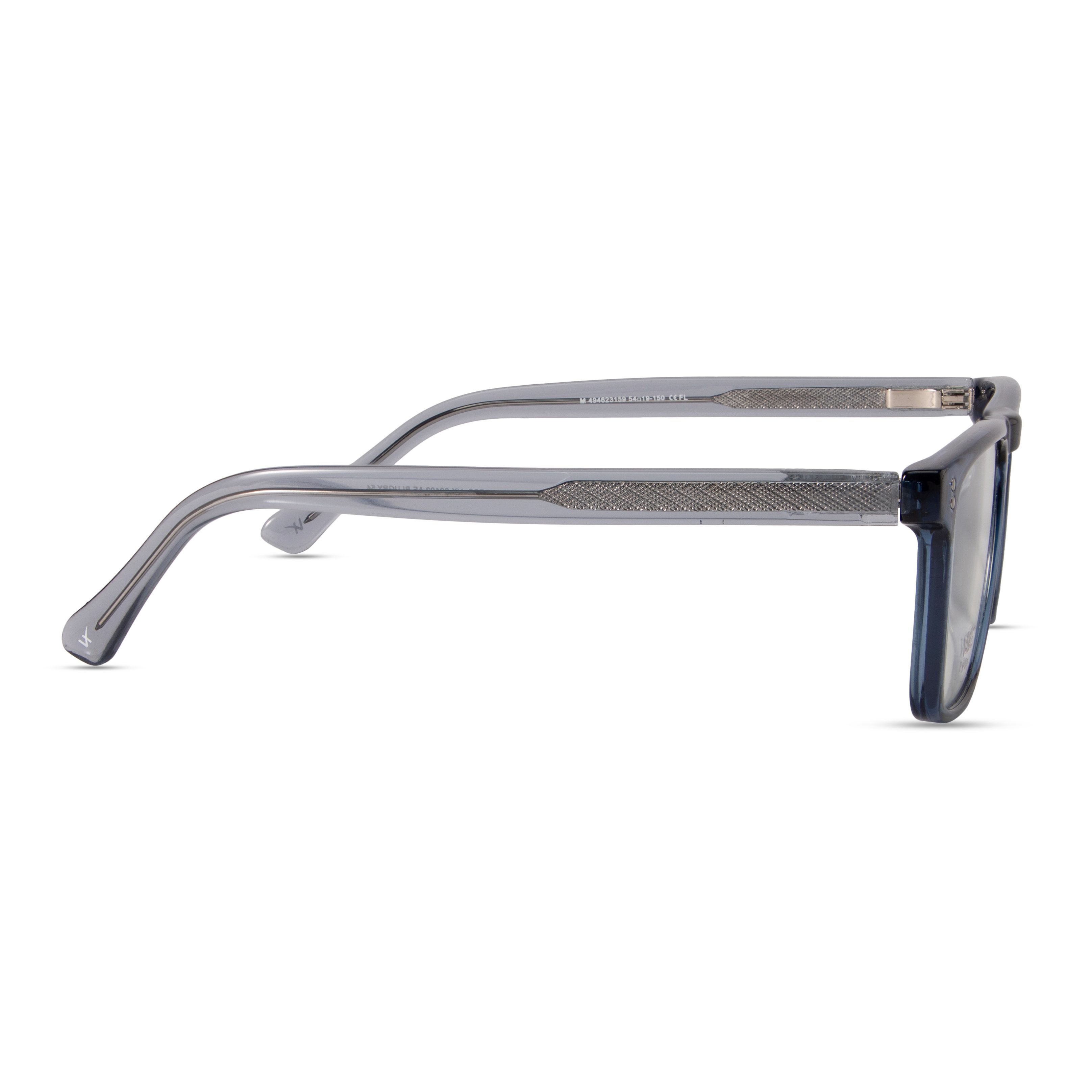 Blue Rectangle Computer Glasses for Men