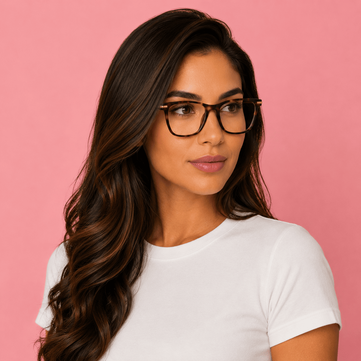 Pink Square Frames for Women