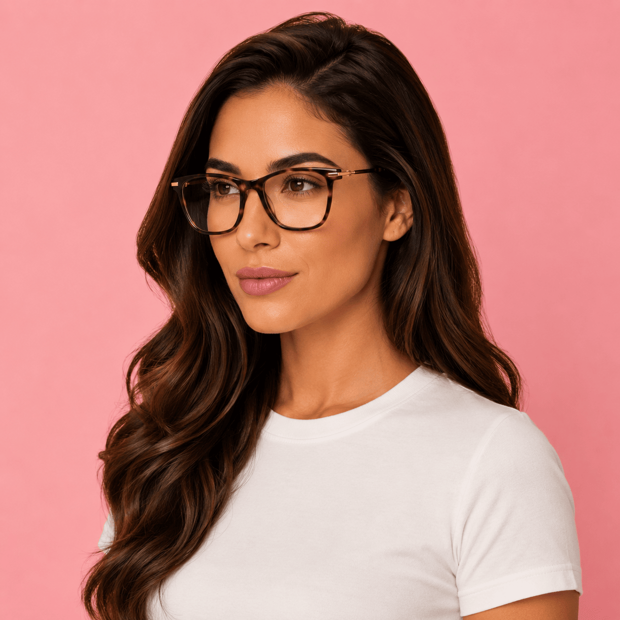 Pink Square Frames for Women