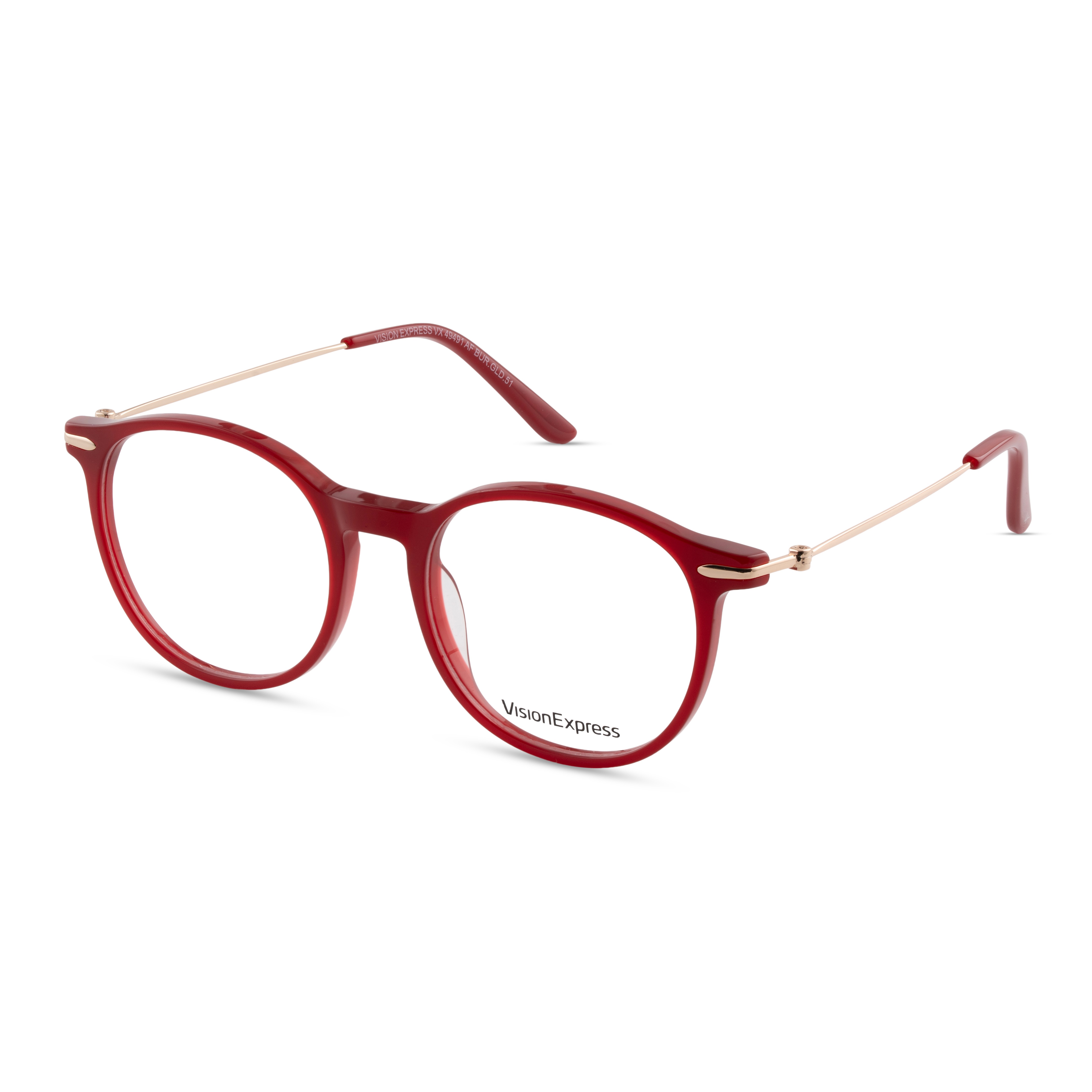 Burgundy Round Frames for Women