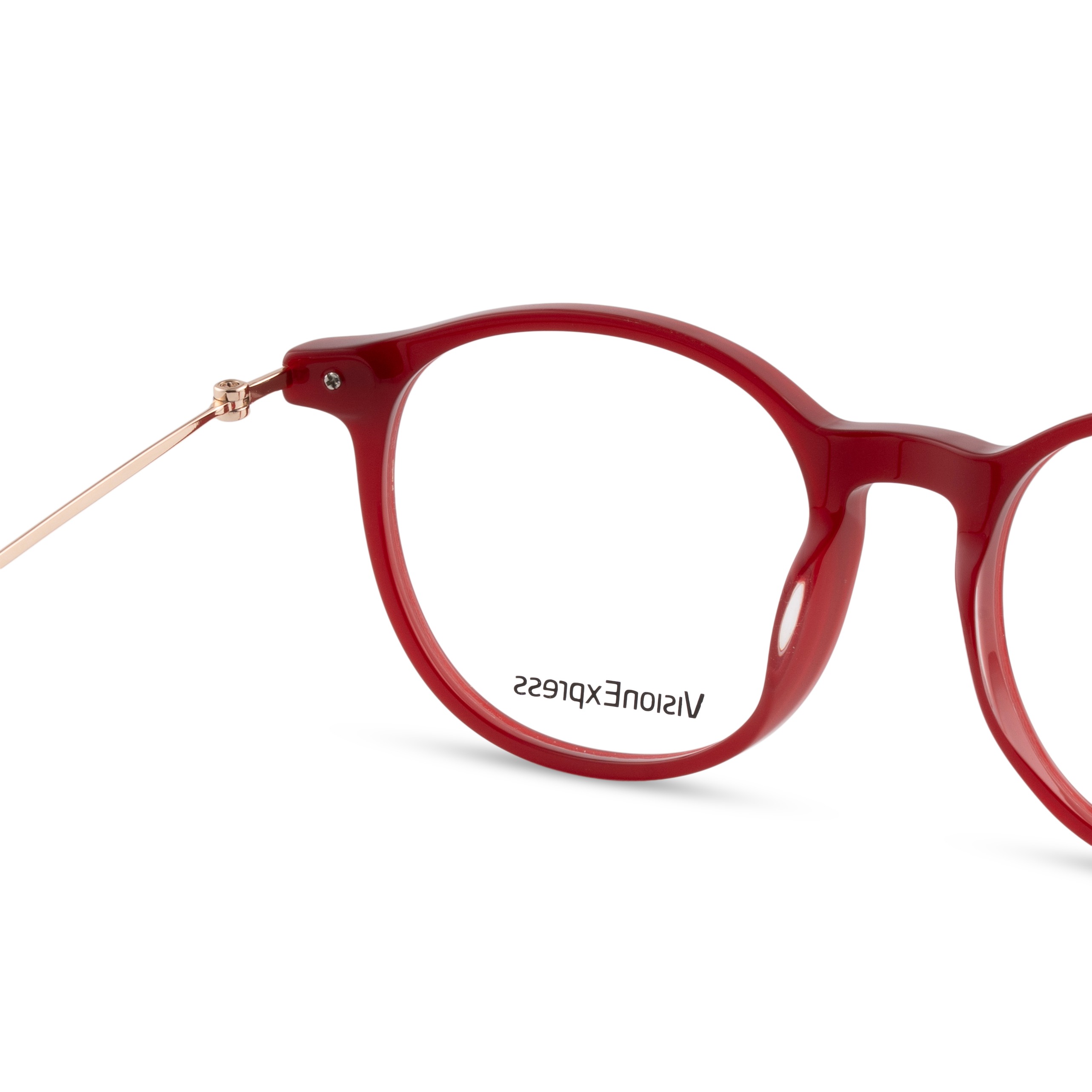 Burgundy Round Frames for Women