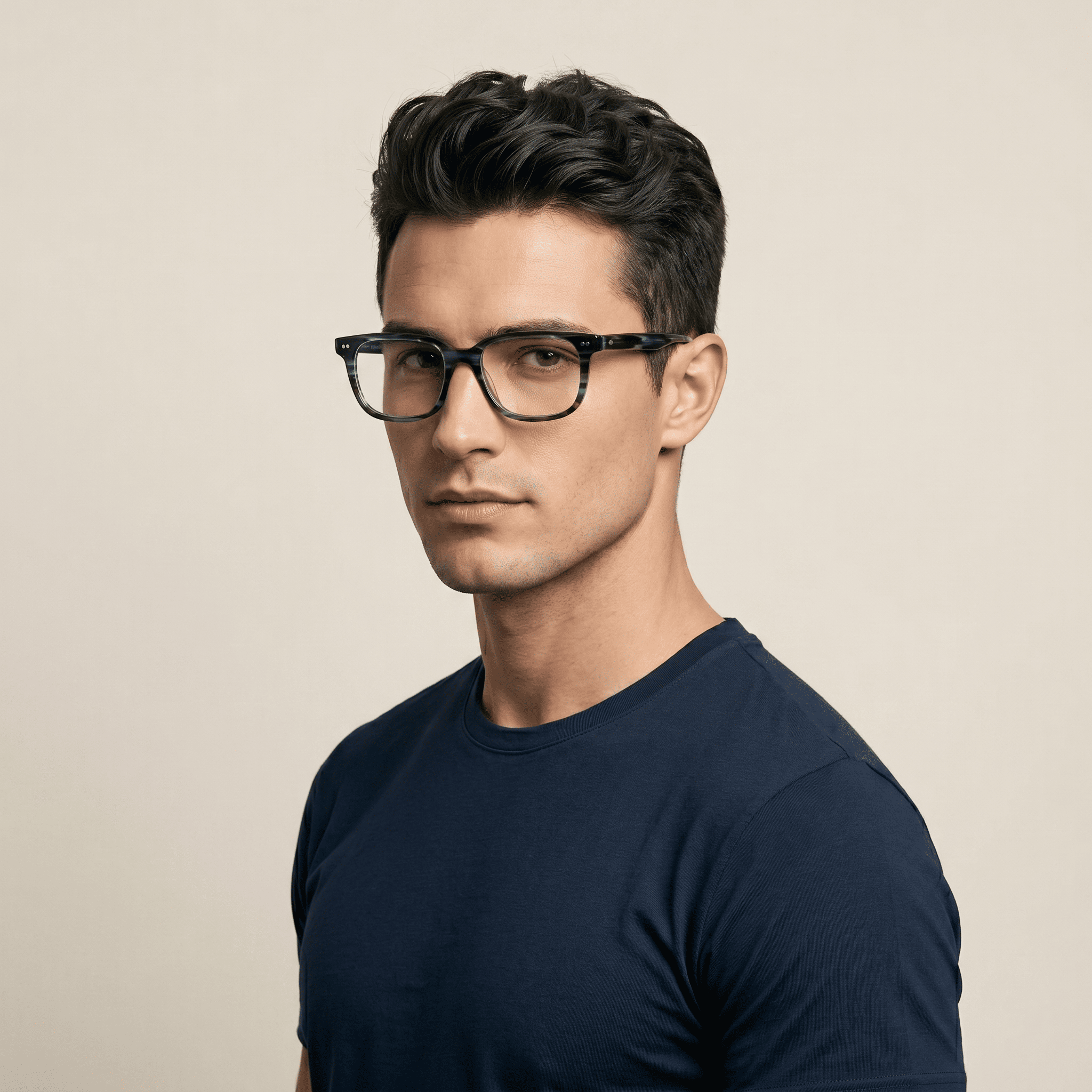 Blue Rectangle Frames for Men