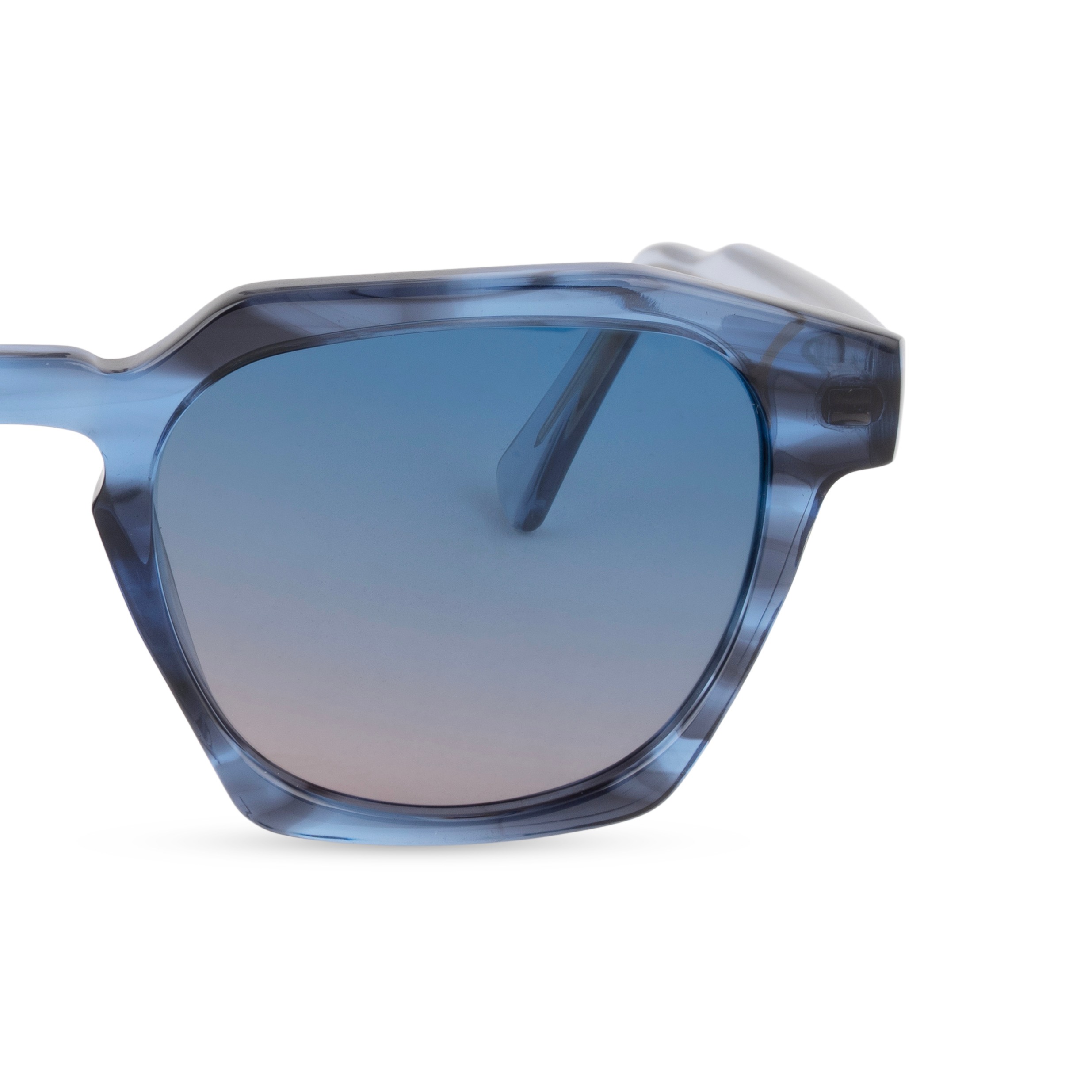 Blue Cat Eye Sunglasses for Men