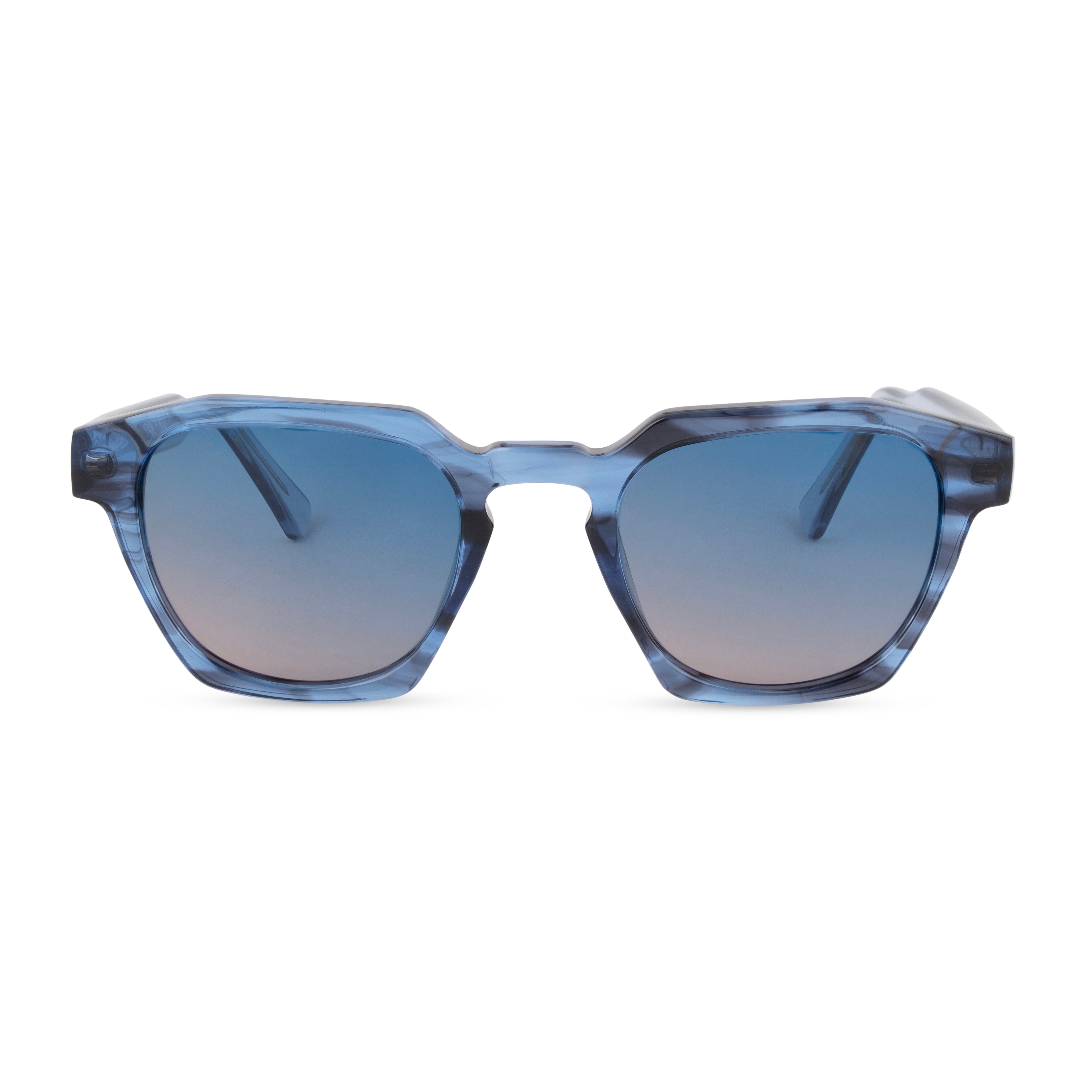 Blue Cat Eye Sunglasses for Men