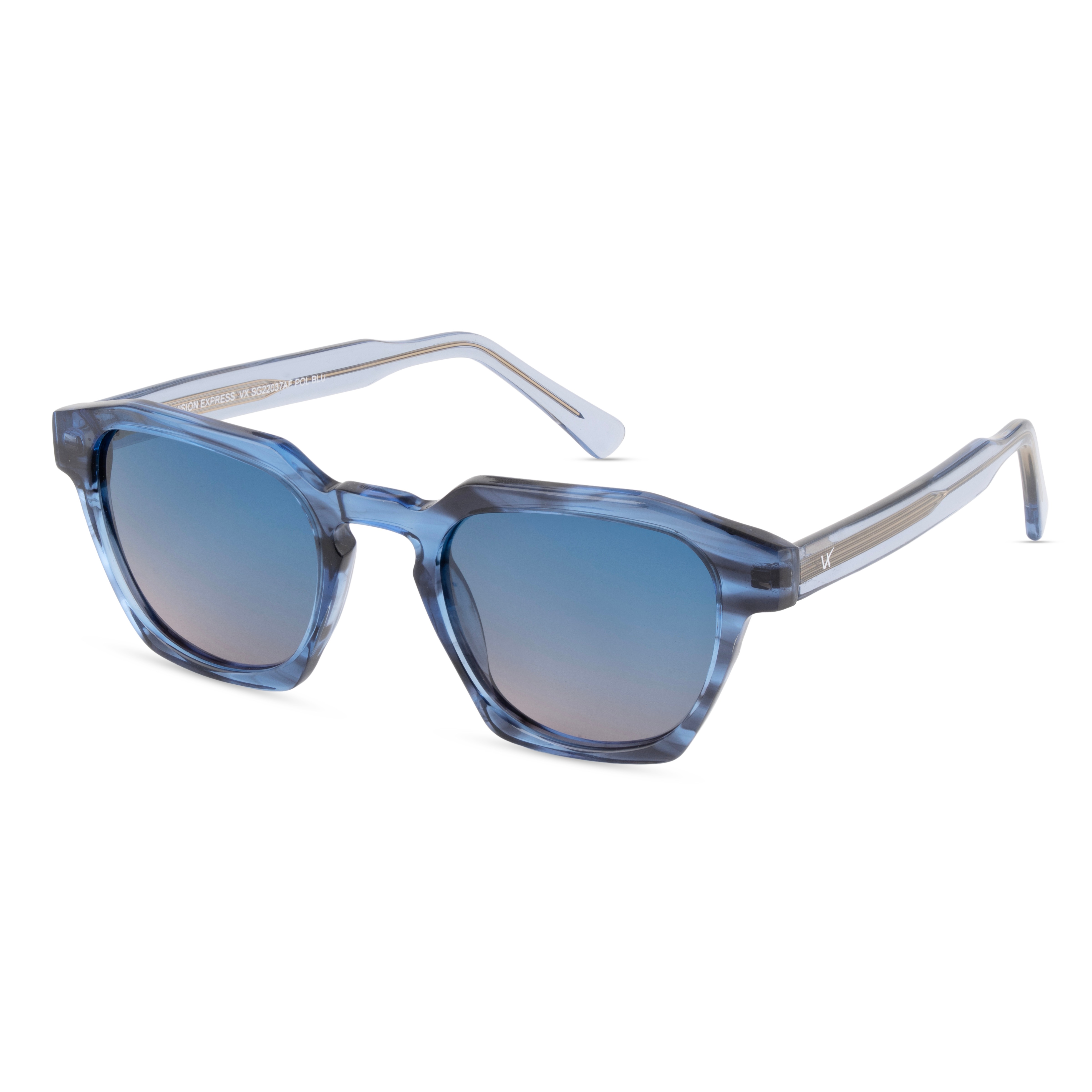 Blue Cat Eye Sunglasses for Men