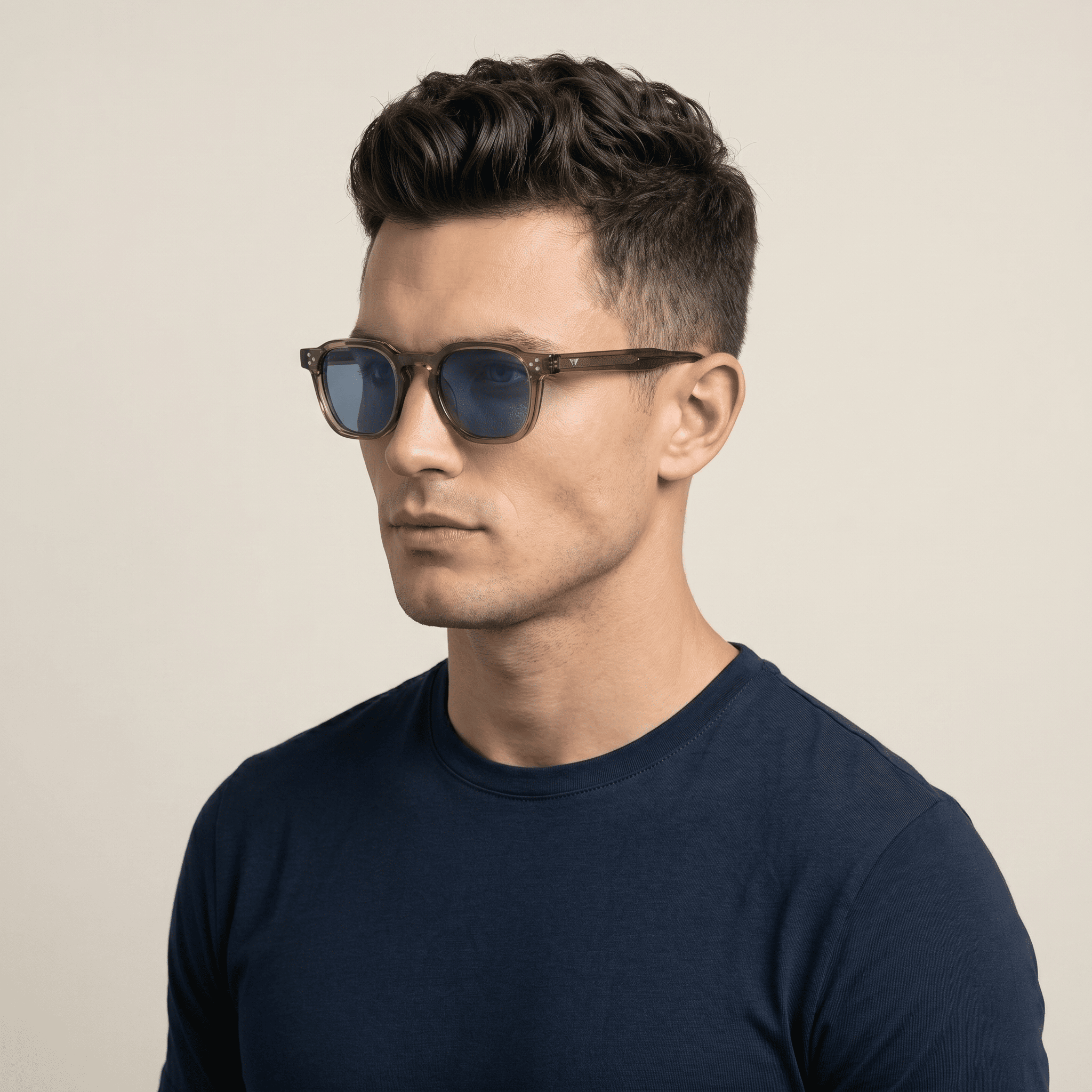 Green Round Sunglasses for Men