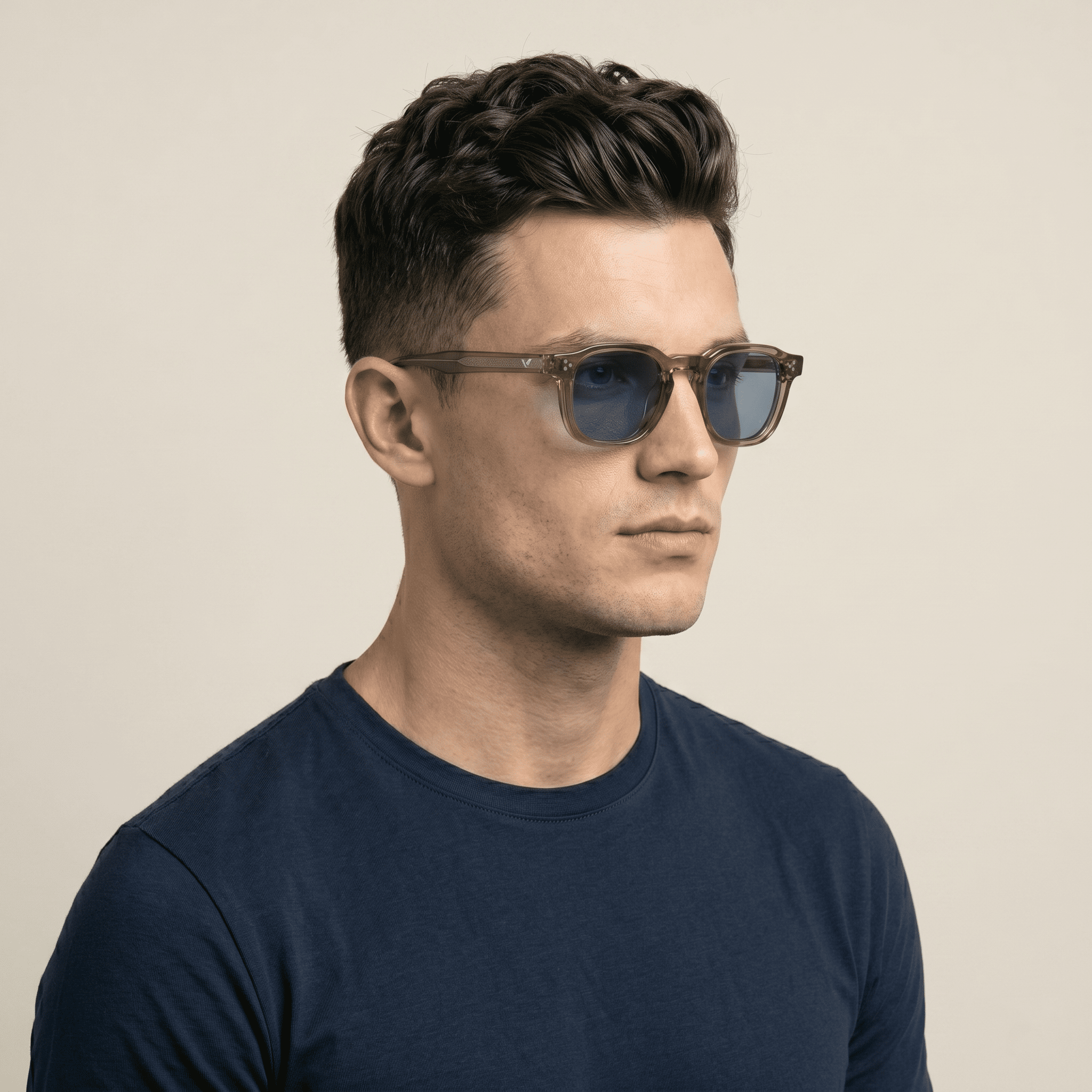 Green Round Sunglasses for Men