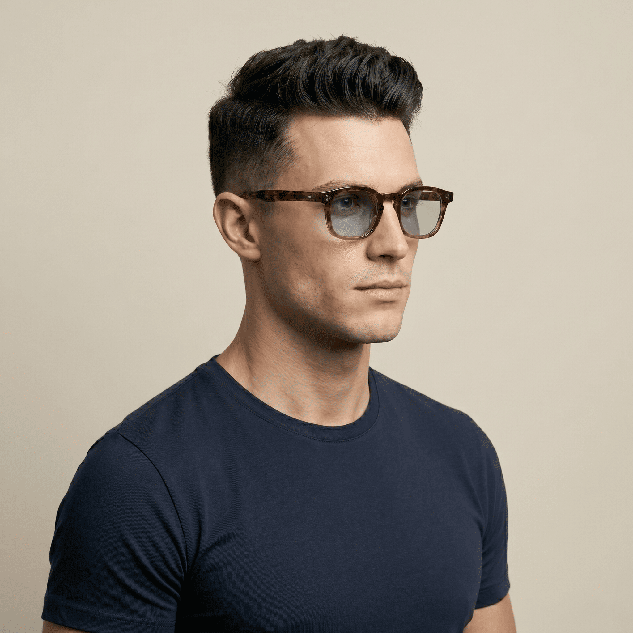 Brown Square Sunglasses for Men