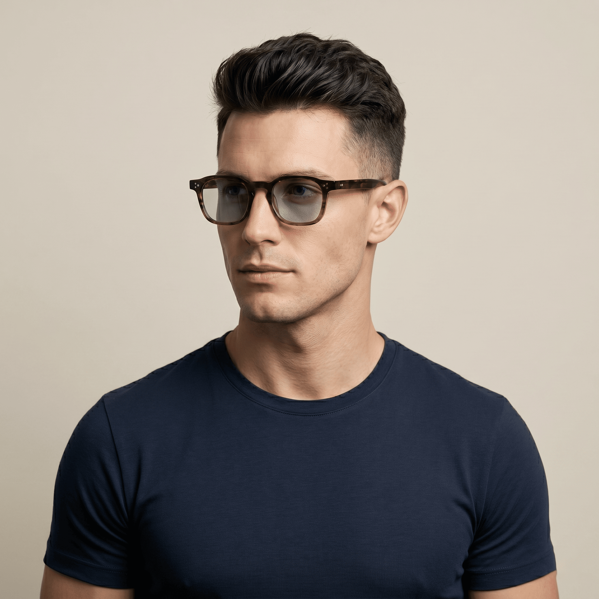 Brown Square Sunglasses for Men