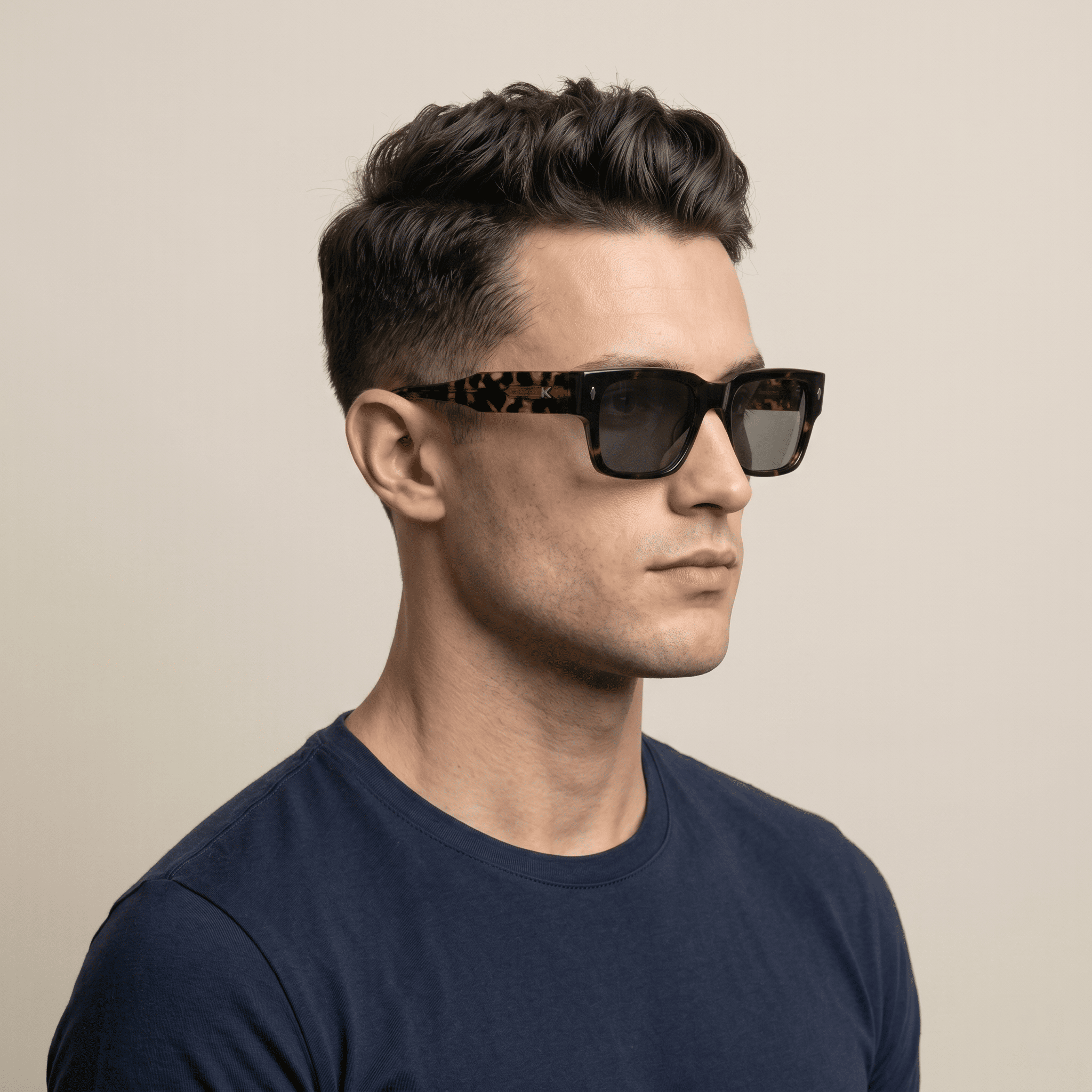 Black Square Sunglasses for Men