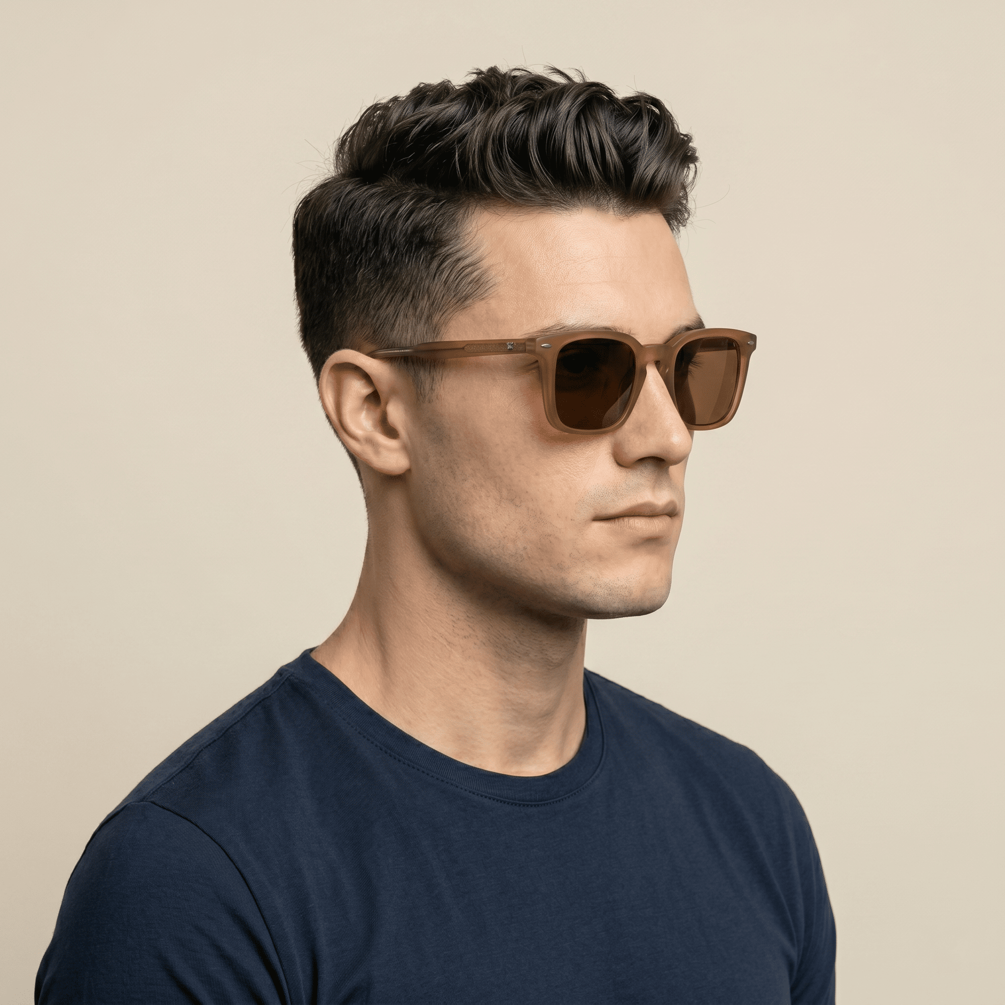 Brown Square Sunglasses for Men