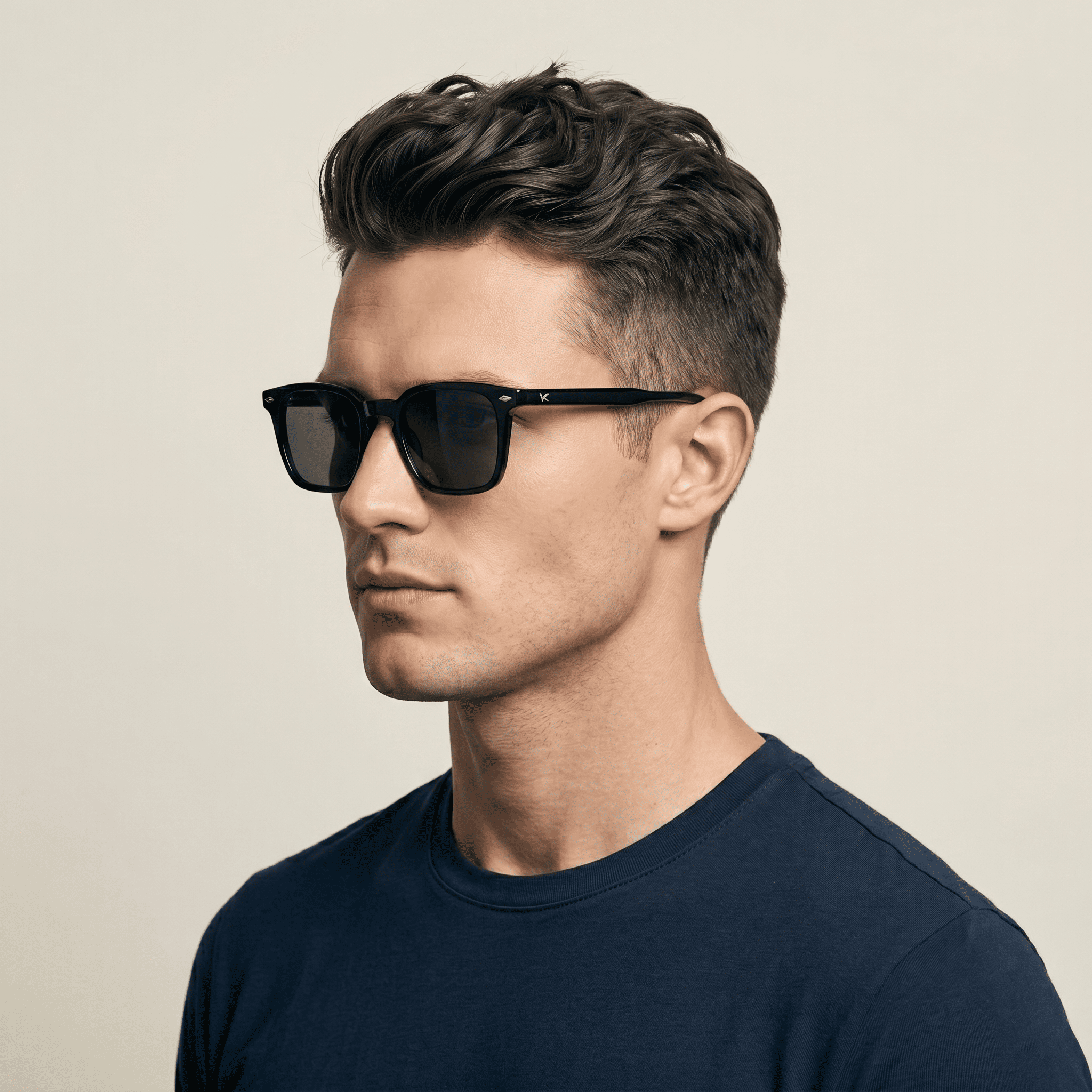 Black Square Sunglasses for Men
