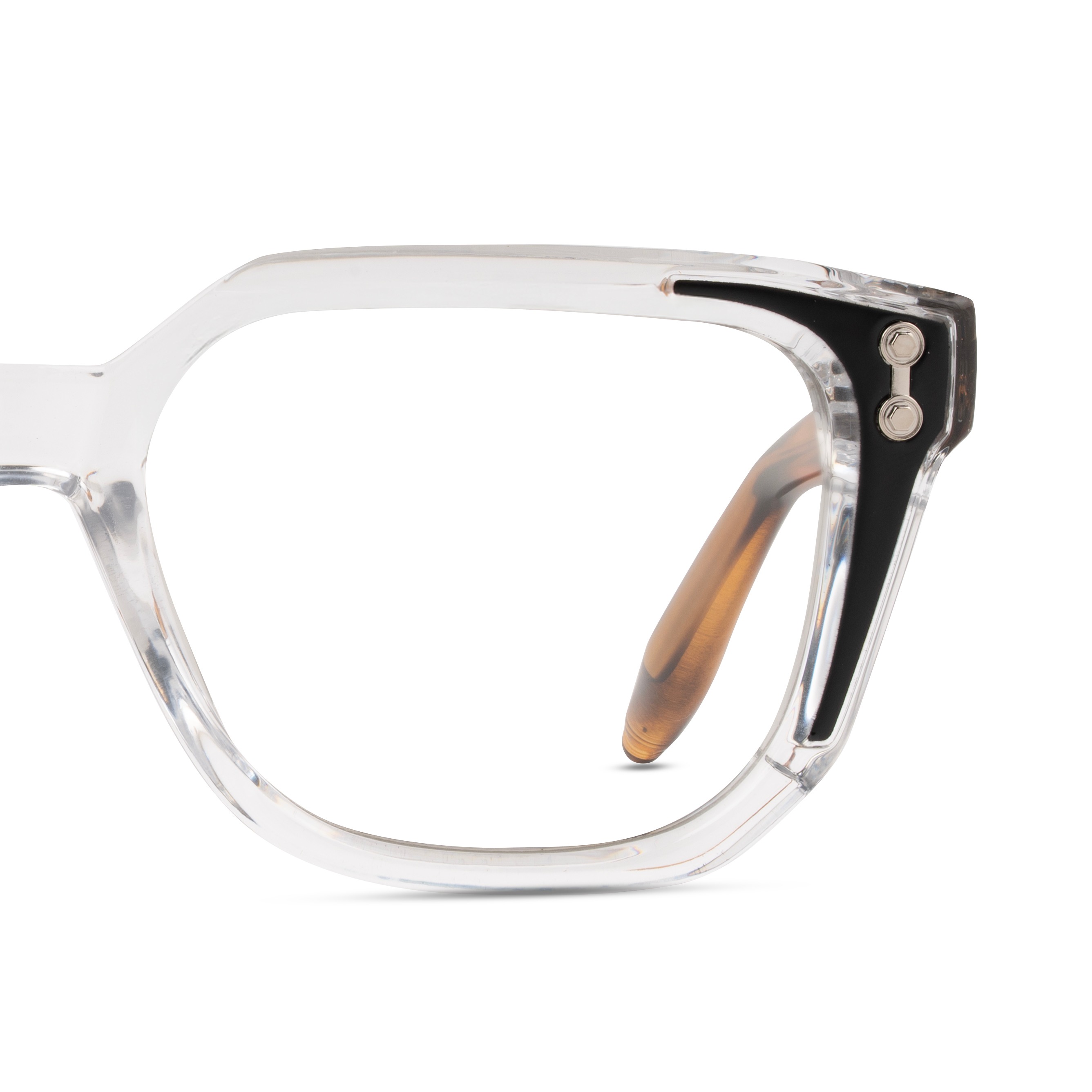 Clear Square Sunglasses for Men