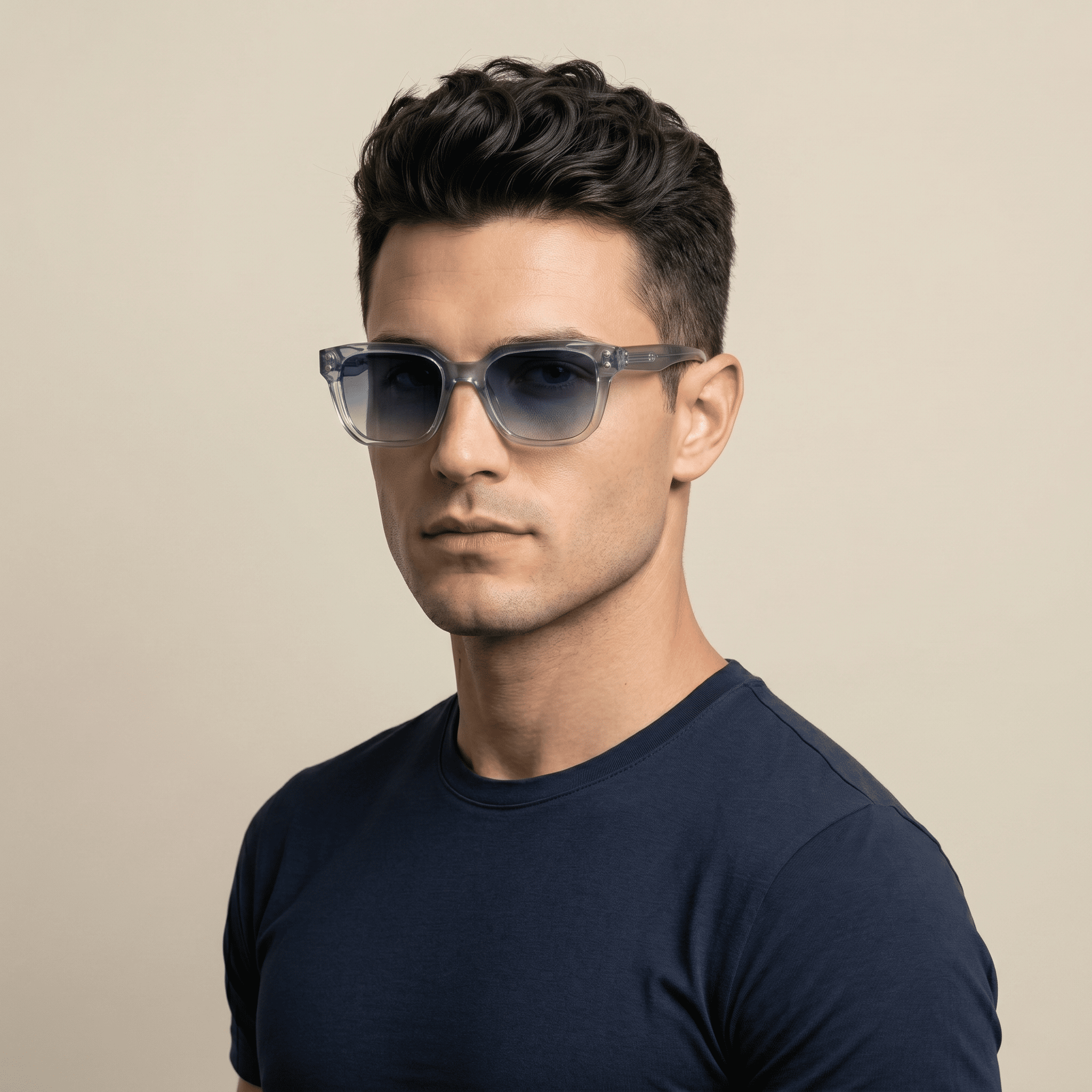 Blue Square Sunglasses for Men
