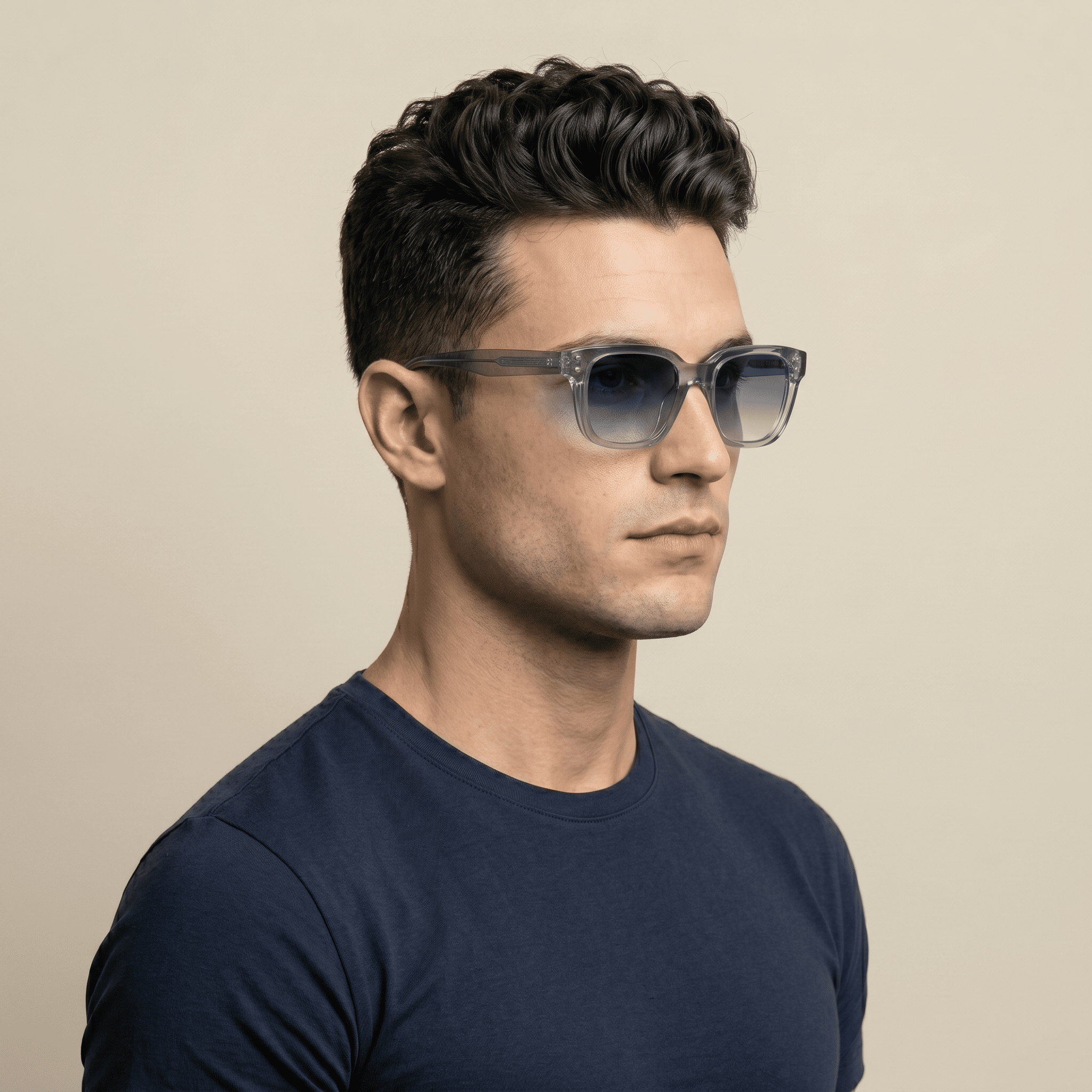 Blue Square Sunglasses for Men