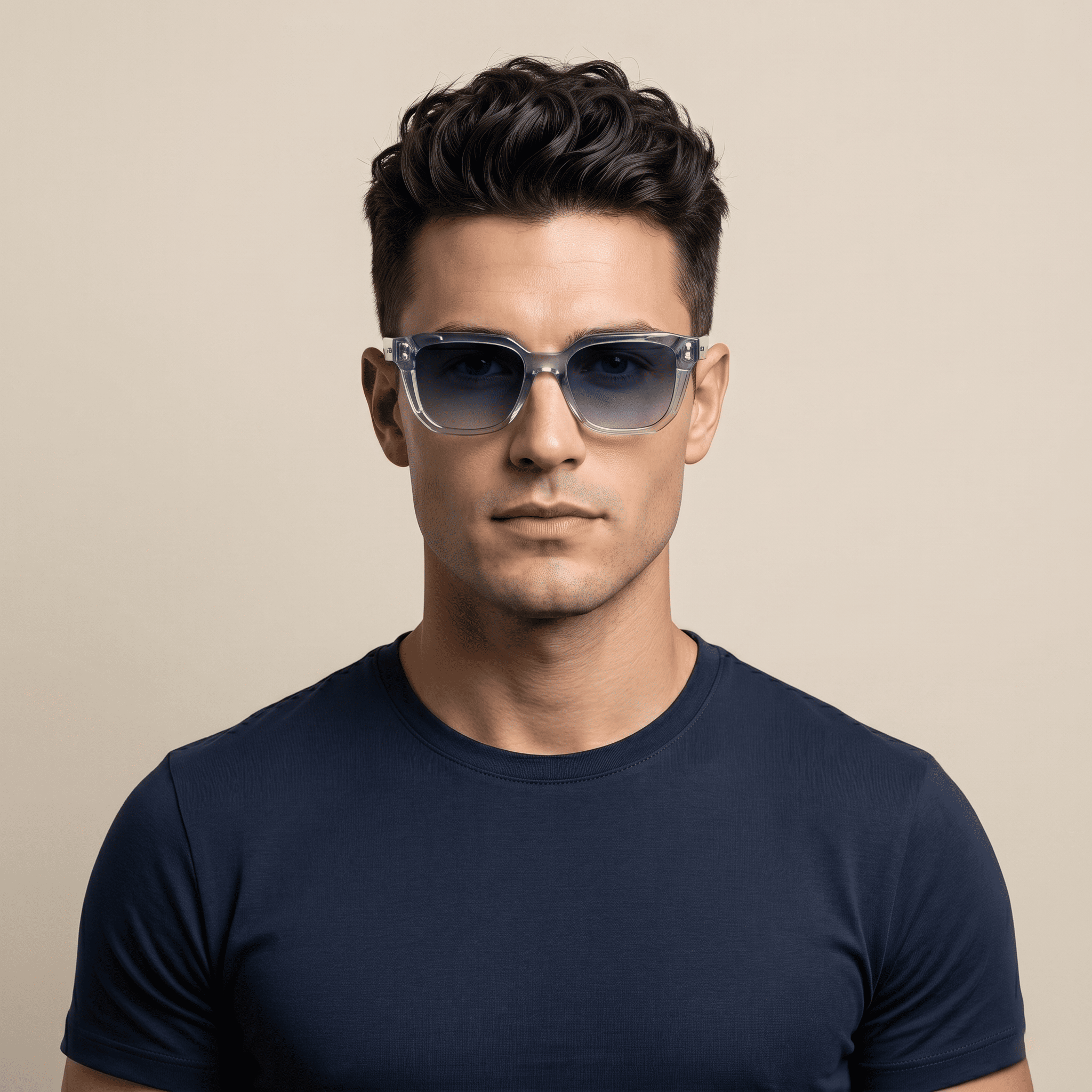Blue Square Sunglasses for Men