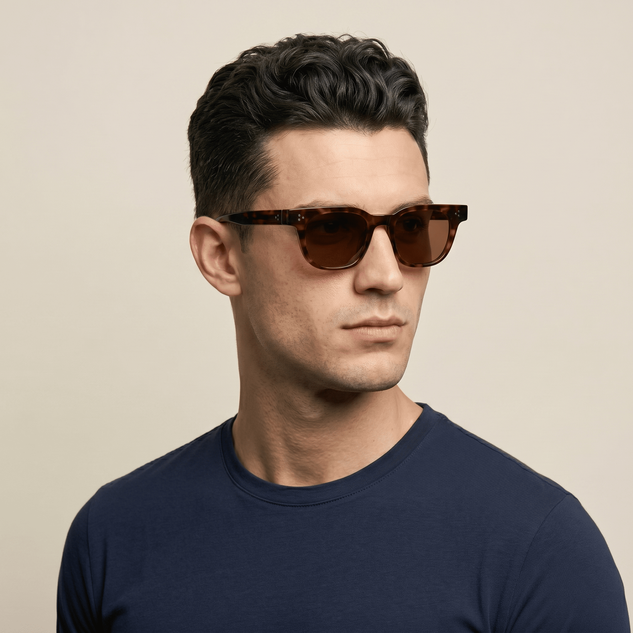 Brown Square Sunglasses for Men