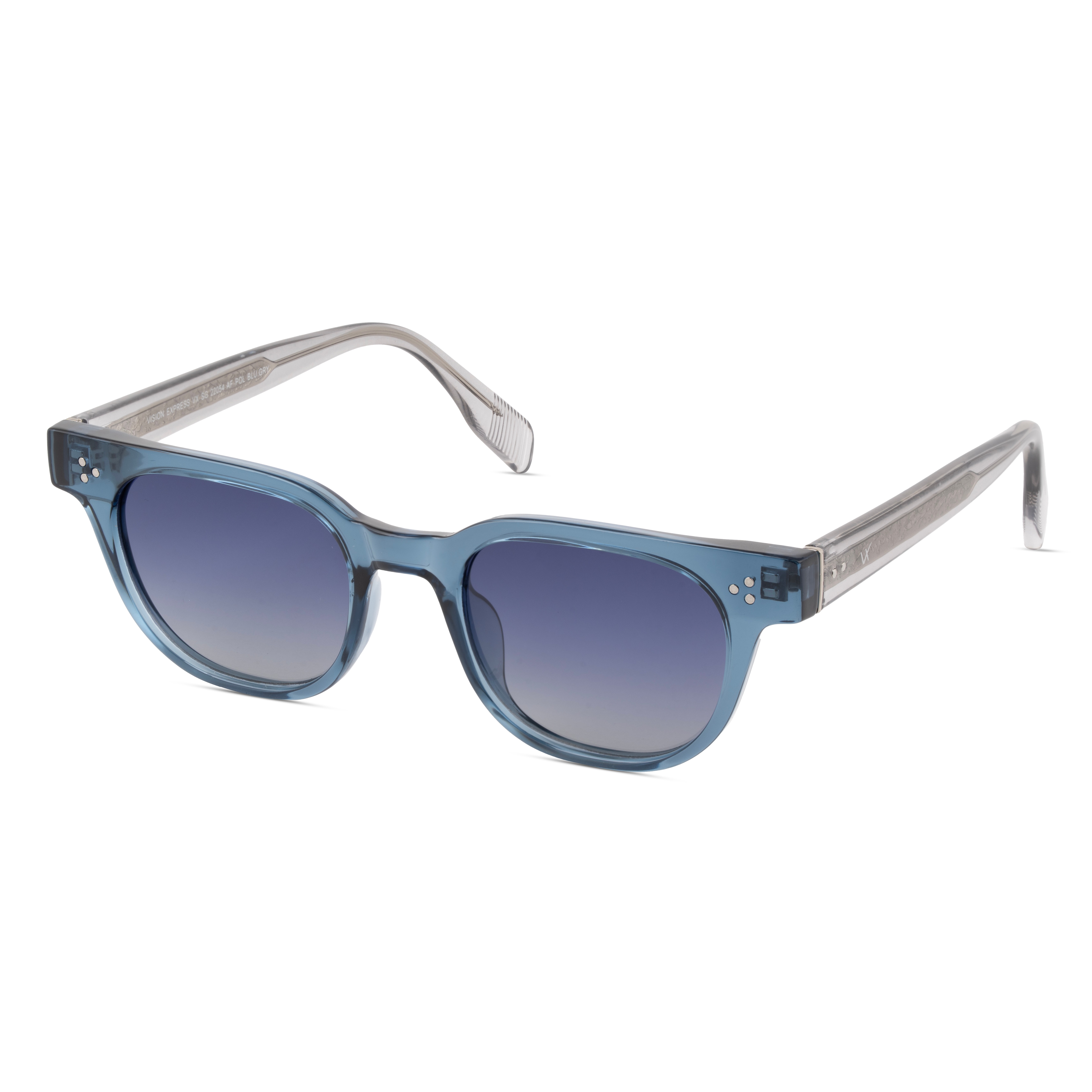 Blue Round Sunglasses for Men