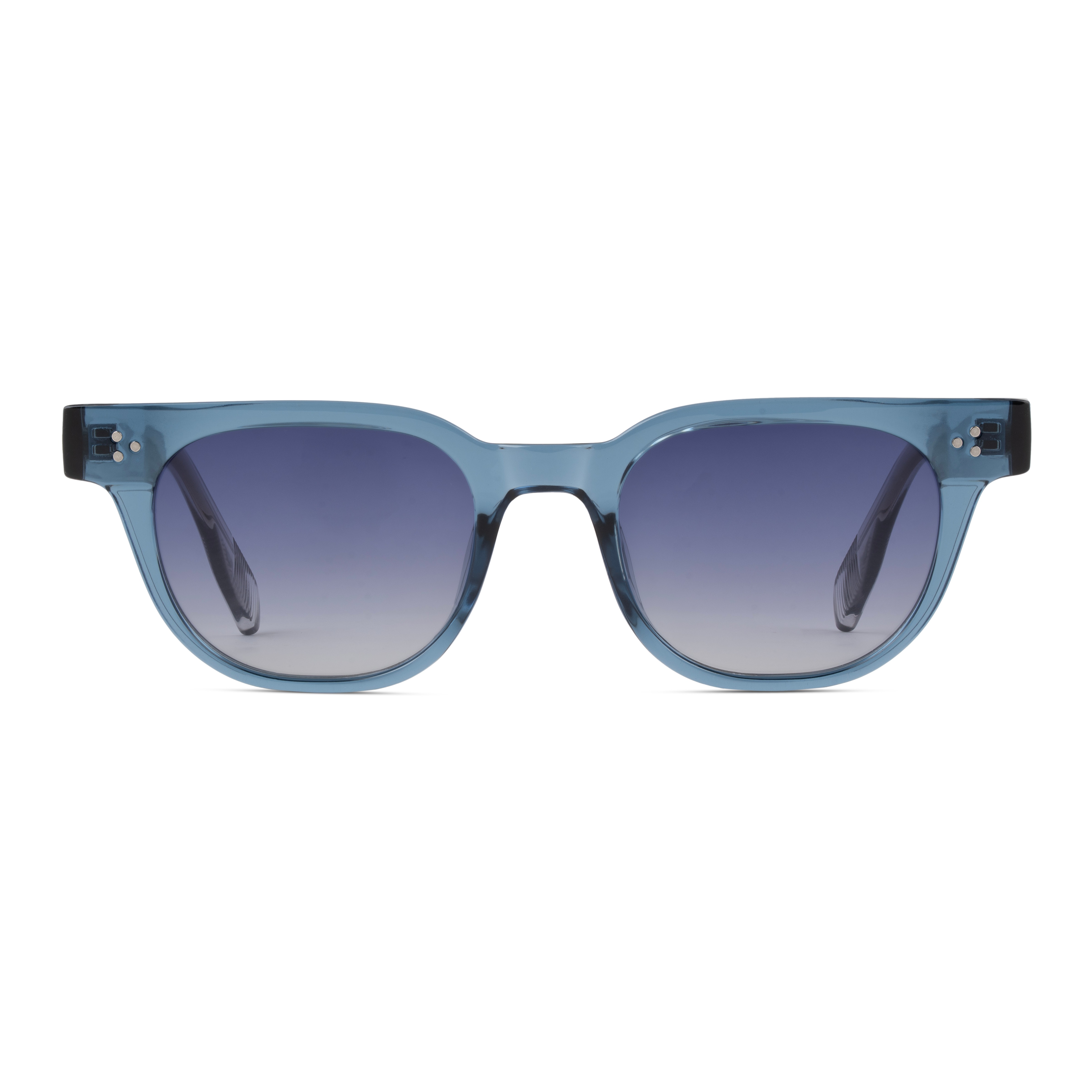 Blue Round Sunglasses for Men