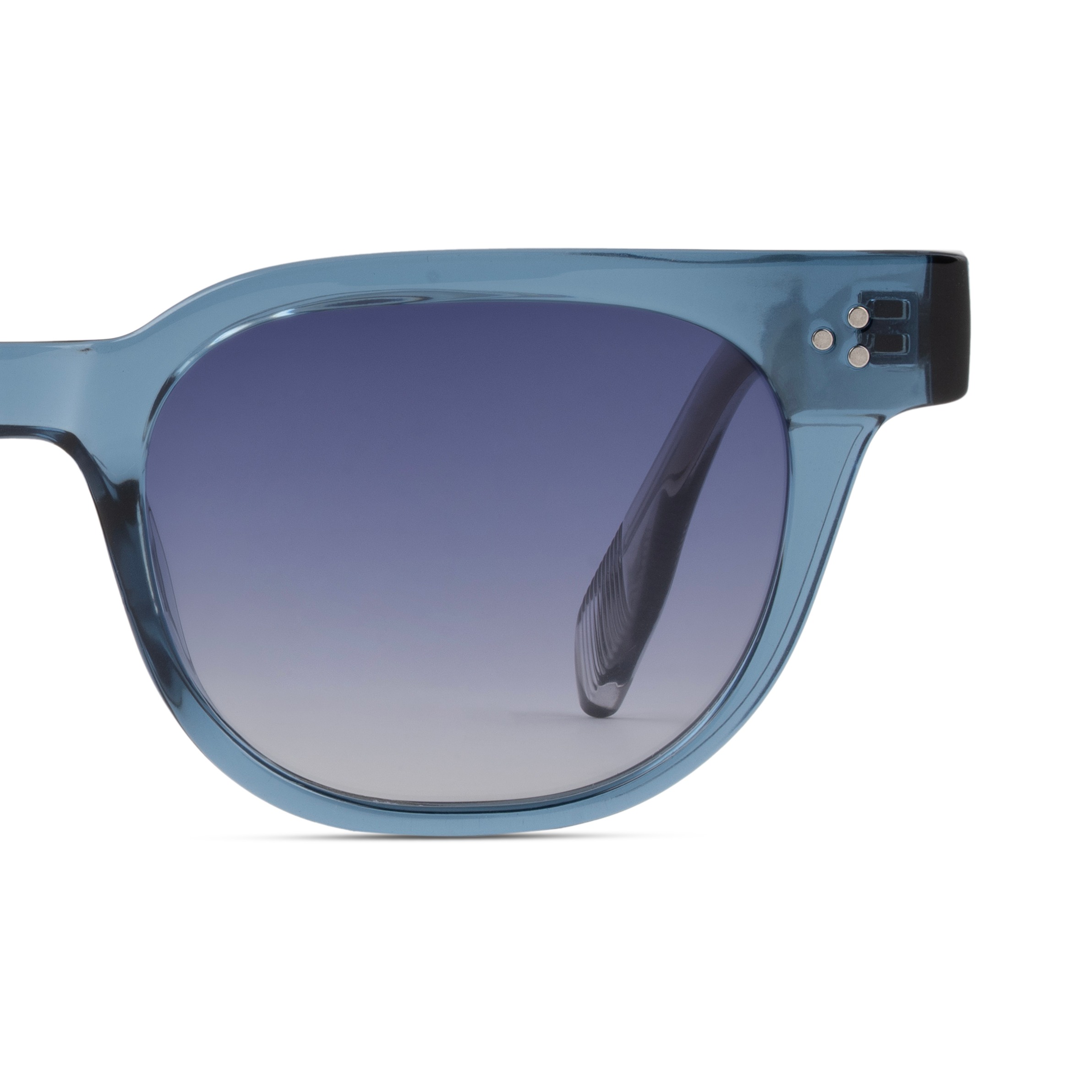 Blue Round Sunglasses for Men