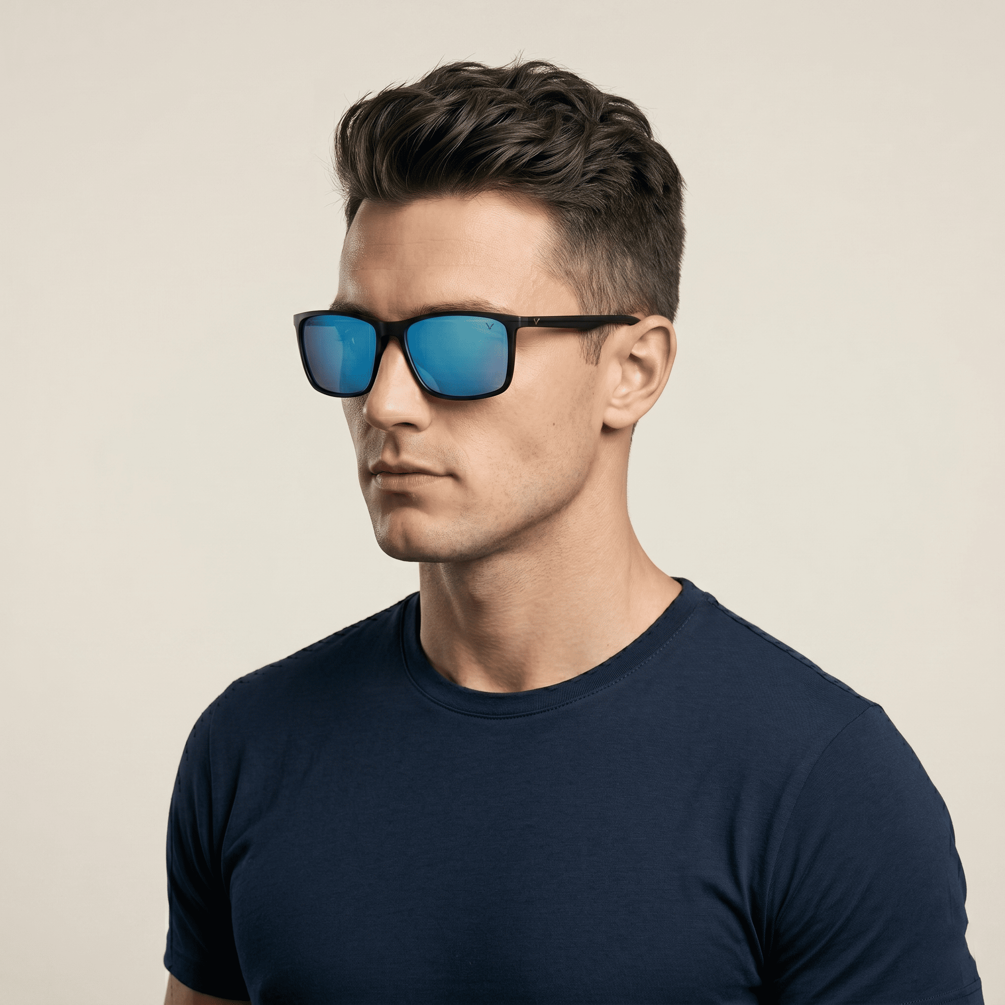 Black Square Sunglasses for Men