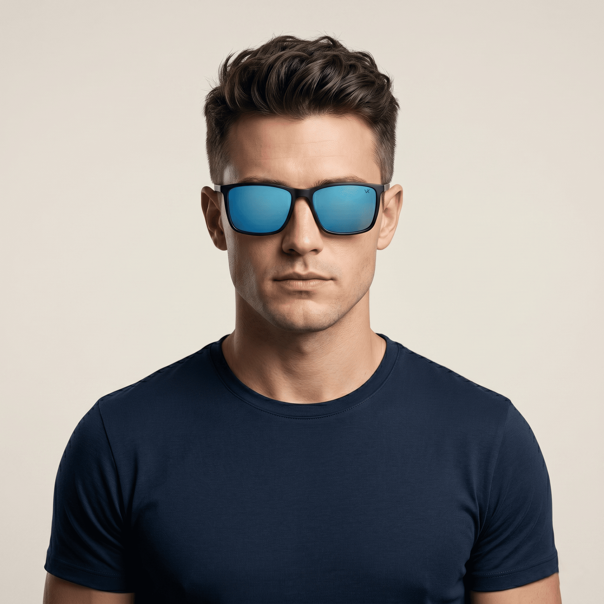 Black Square Sunglasses for Men