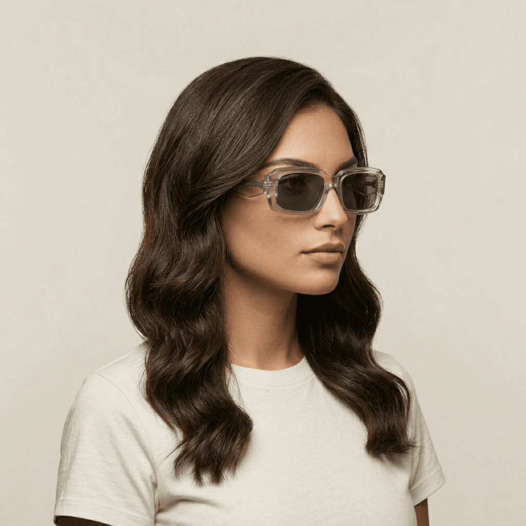 Grey Rectangle Sunglasses for Women