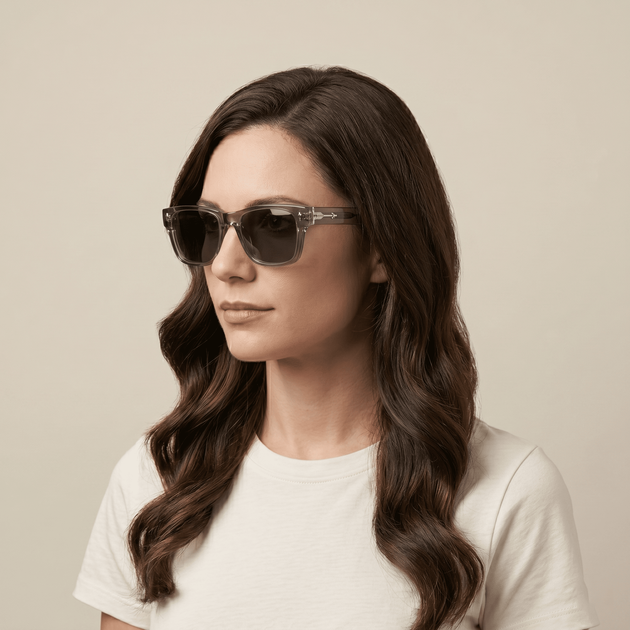 Grey Rectangle Sunglasses for Unisex