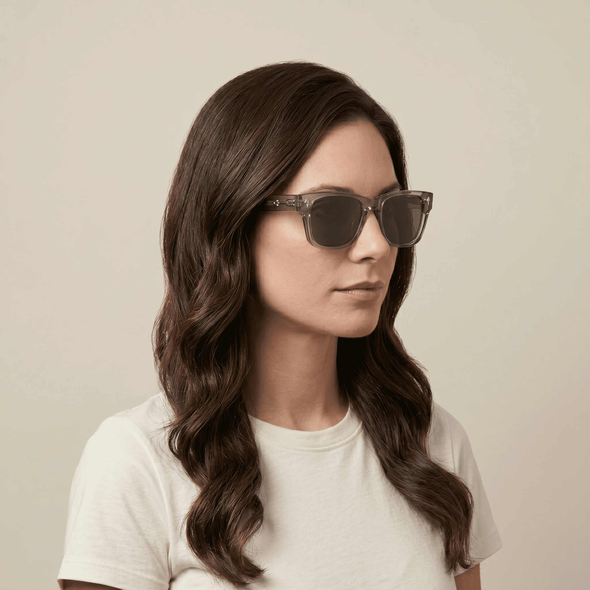Grey Rectangle Sunglasses for Unisex
