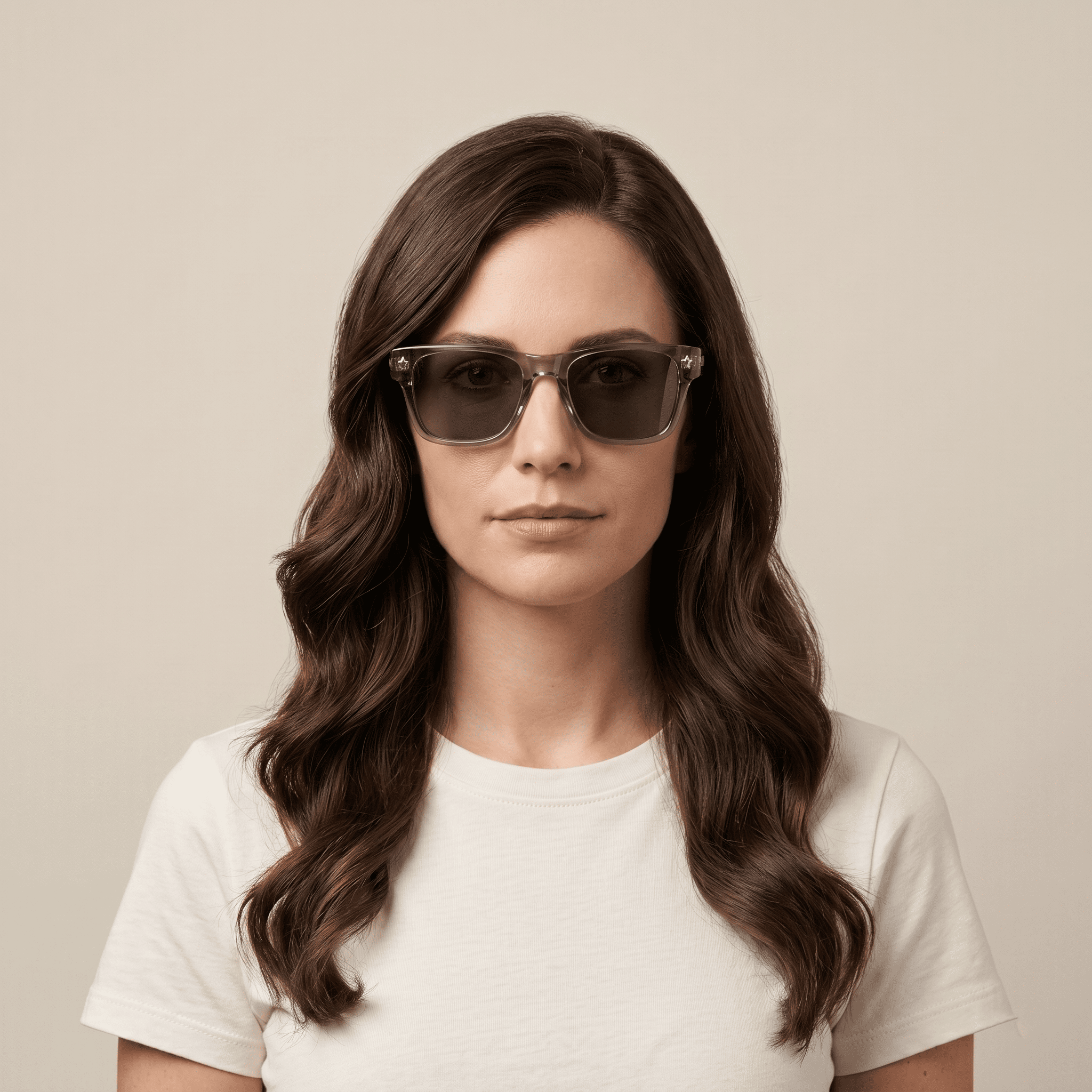 Grey Rectangle Sunglasses for Unisex