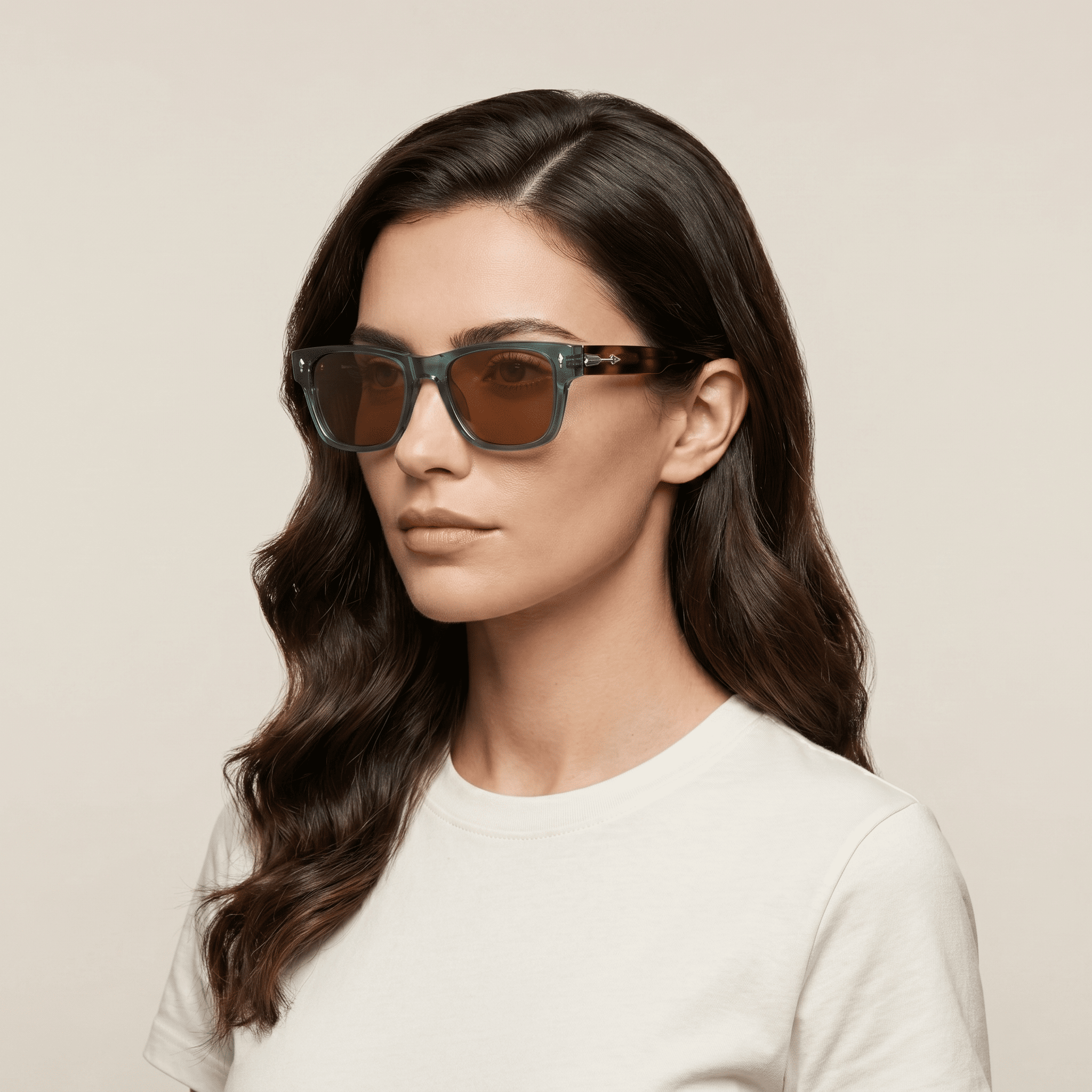 Green Wayfarer Sunglasses for Unisex