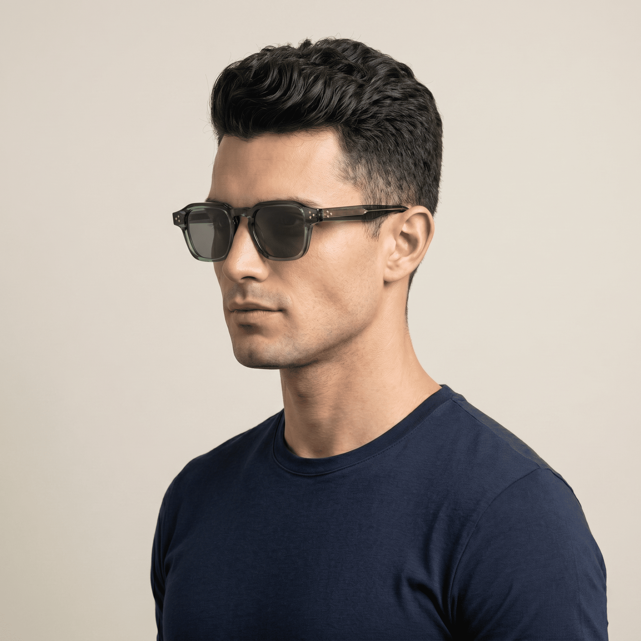 Green Square Sunglasses for Men
