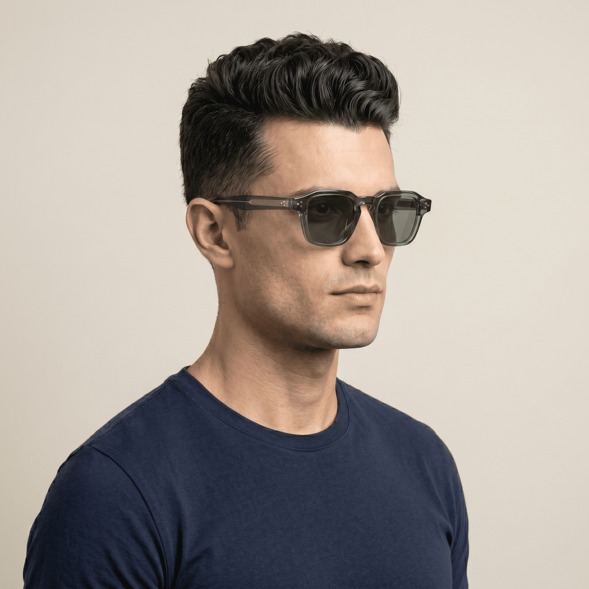 Green Square Sunglasses for Men