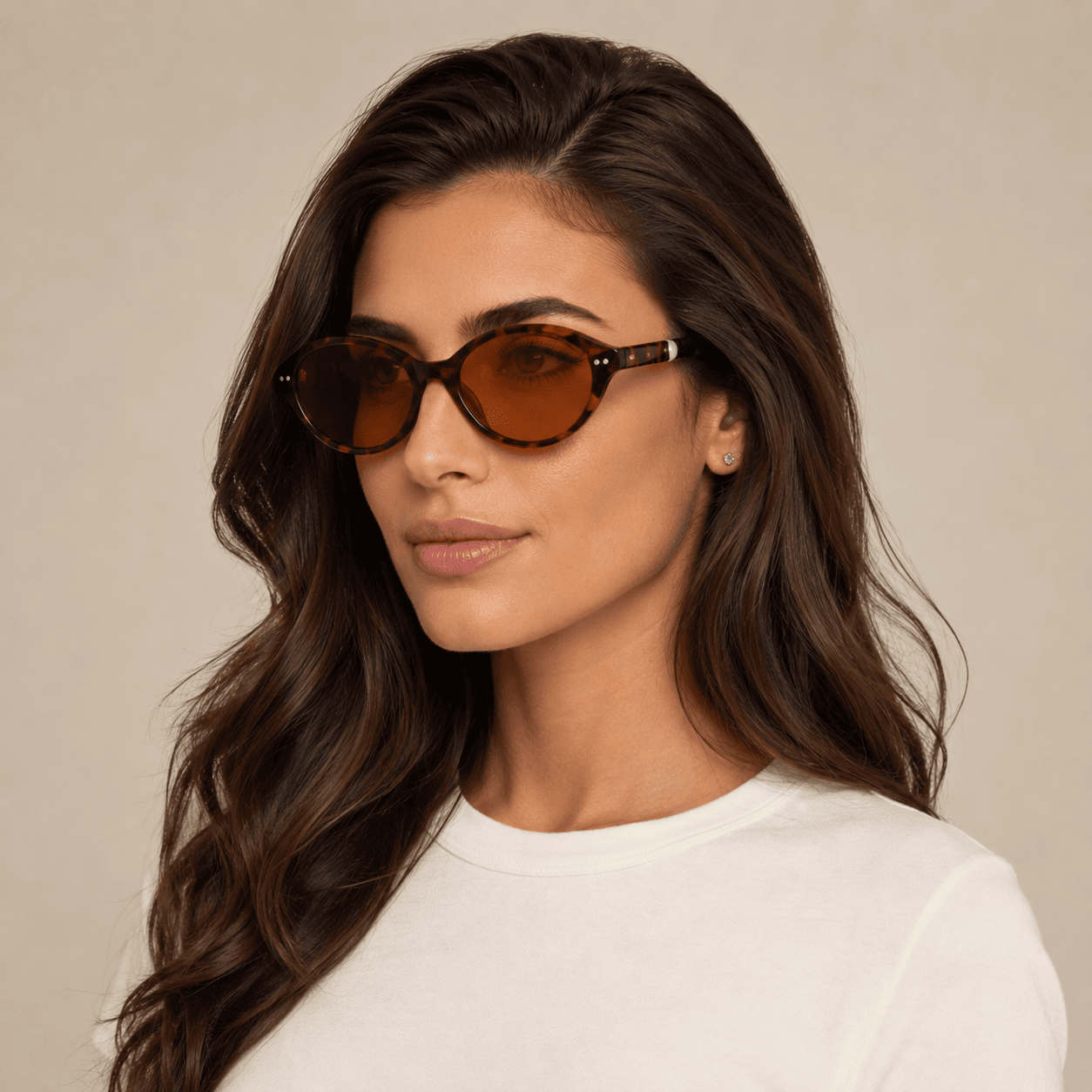 Brown Cat Eye Sunglasses for Women