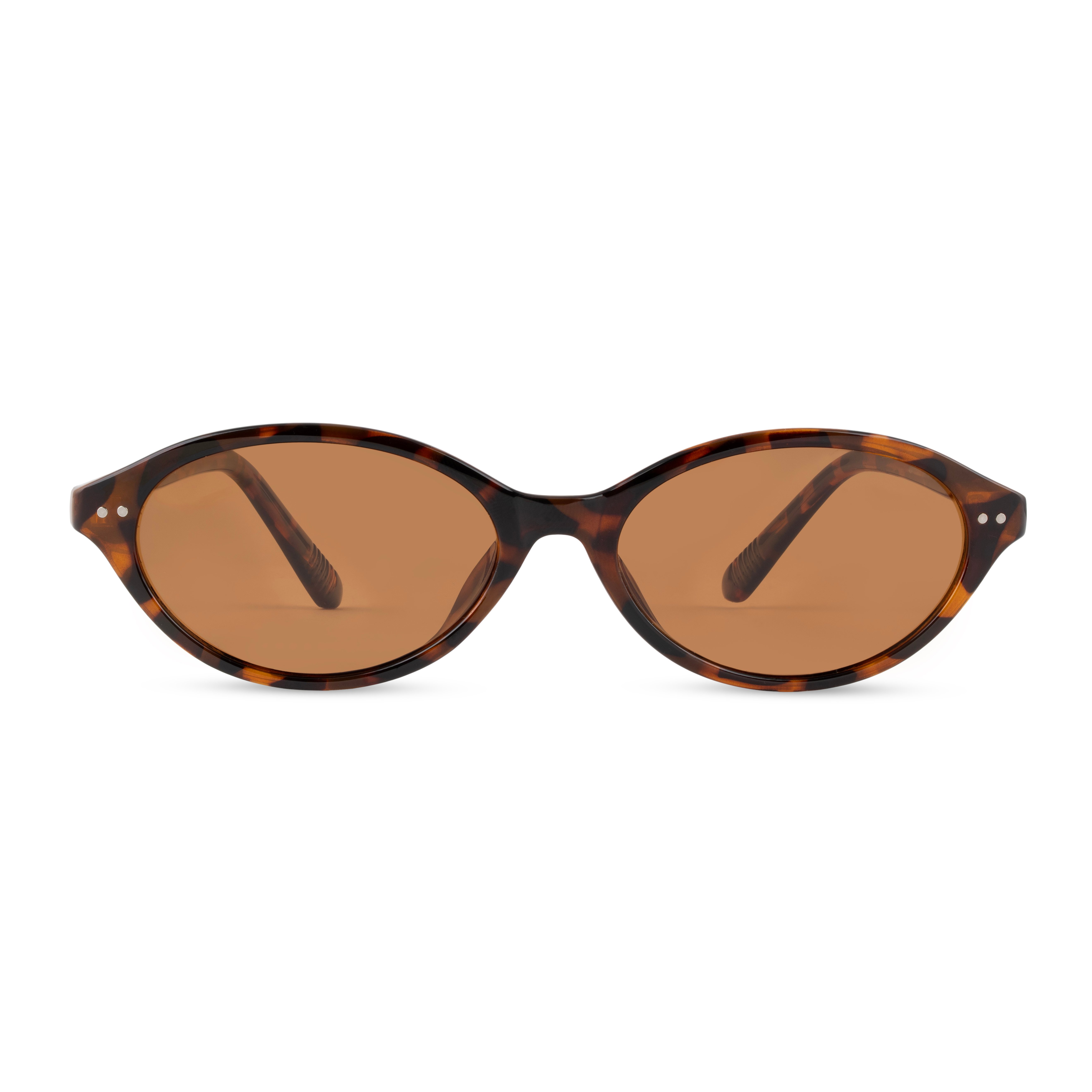 Brown Cat Eye Sunglasses for Women