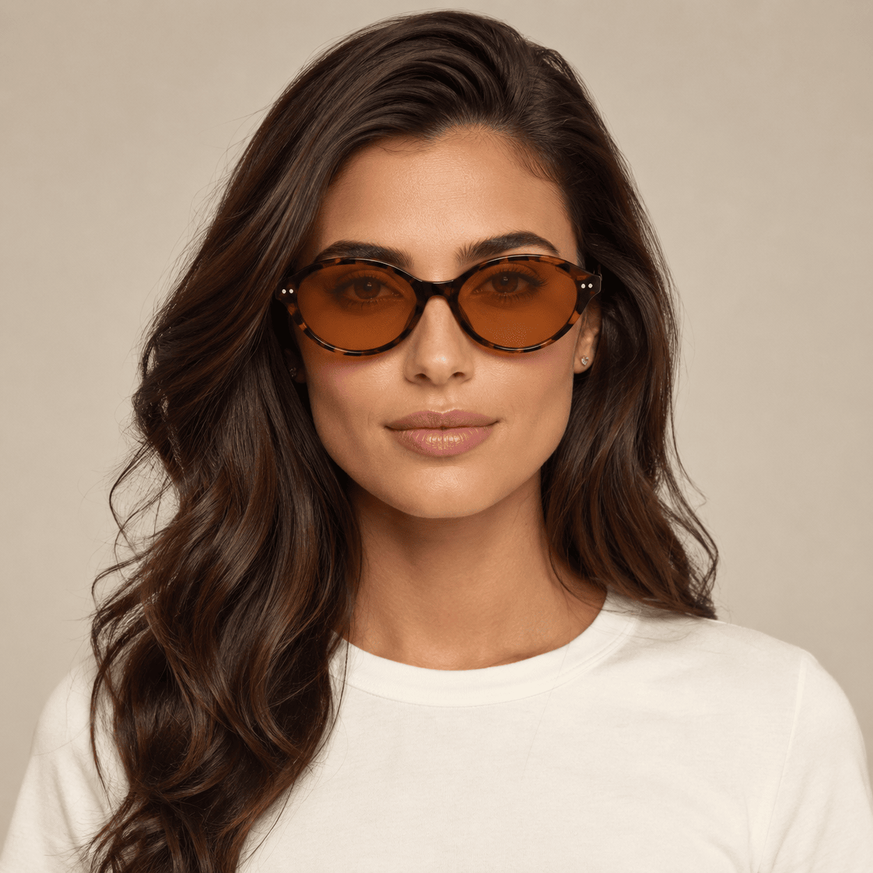 Brown Cat Eye Sunglasses for Women
