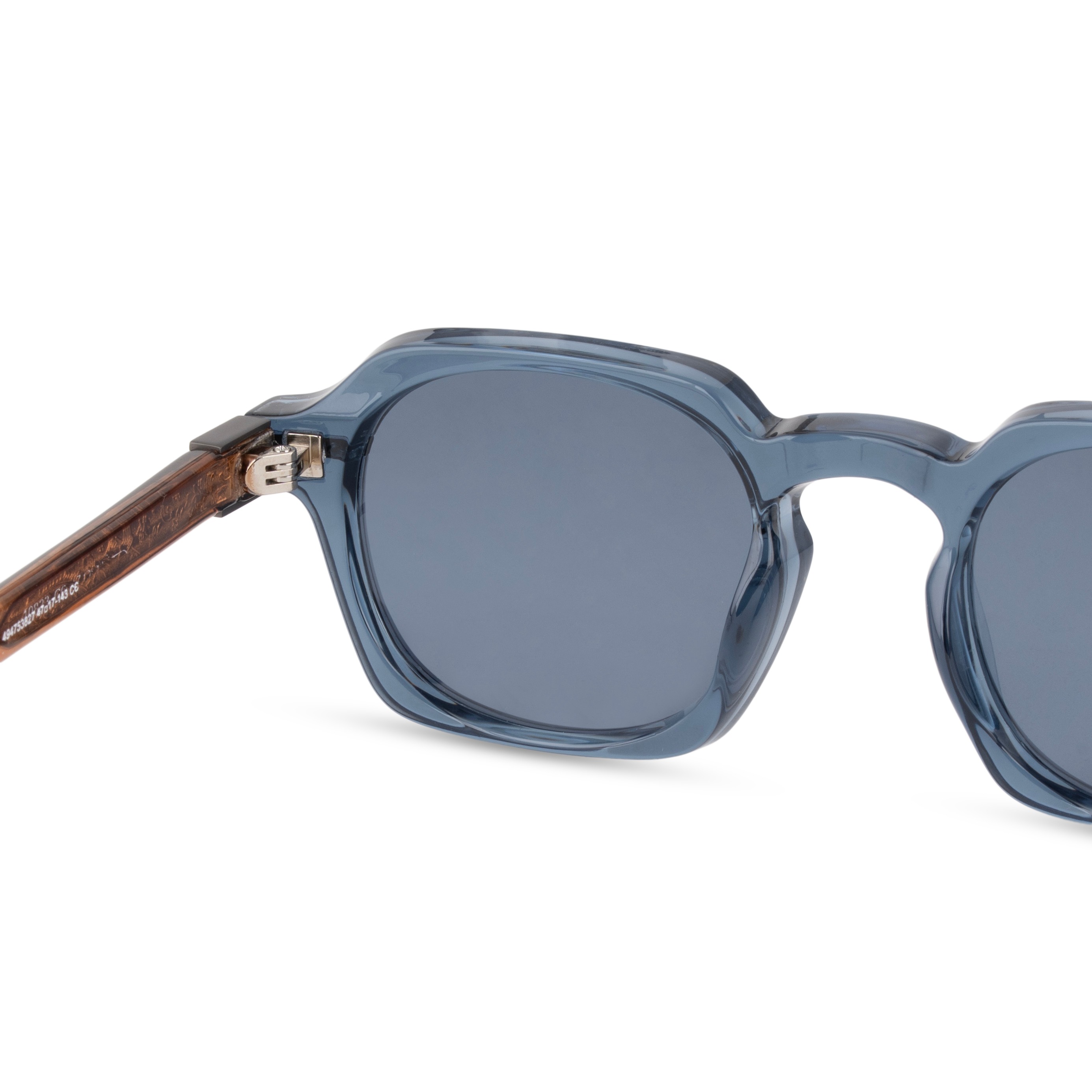 Blue Hexagonal Sunglasses for Women