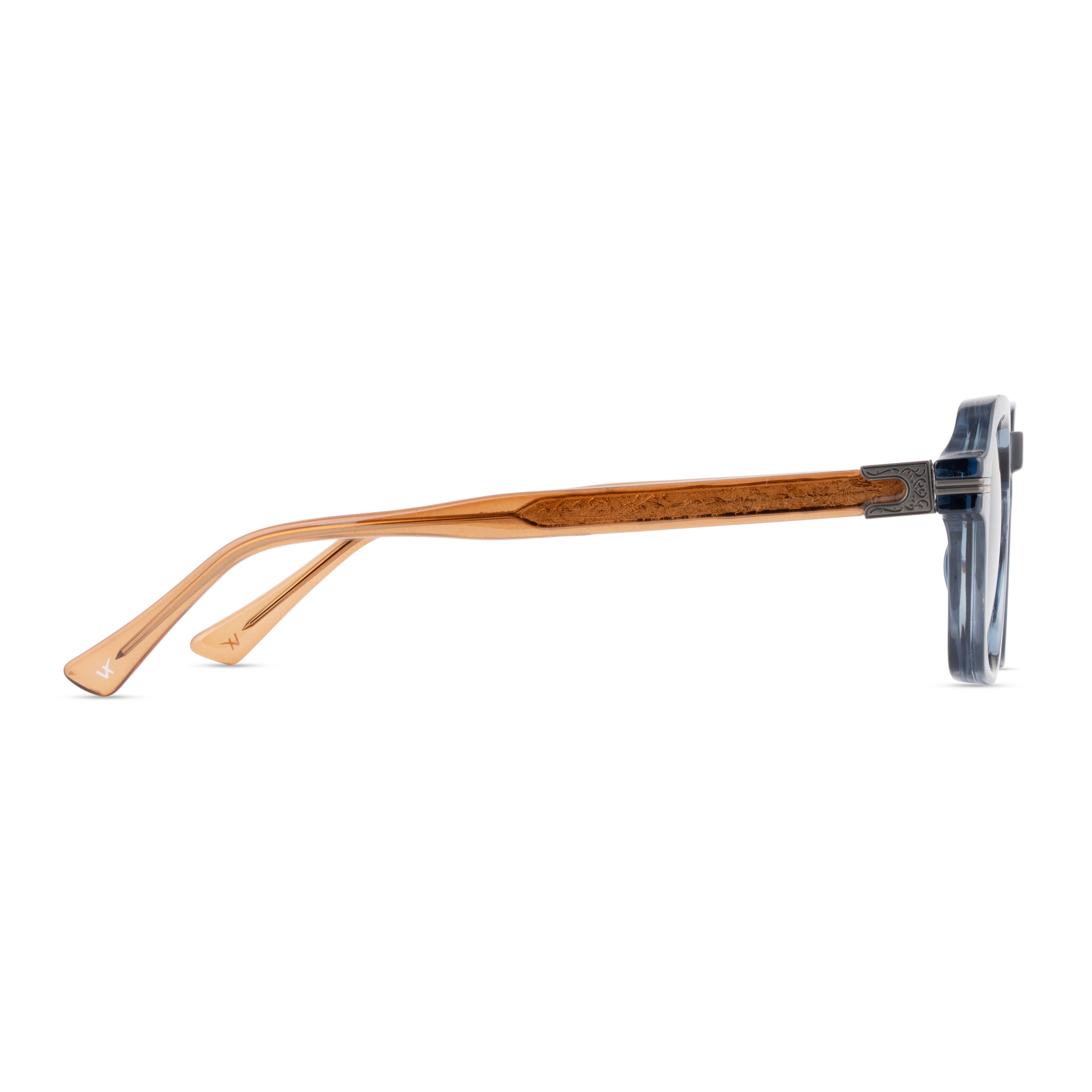 Blue Hexagonal Sunglasses for Women
