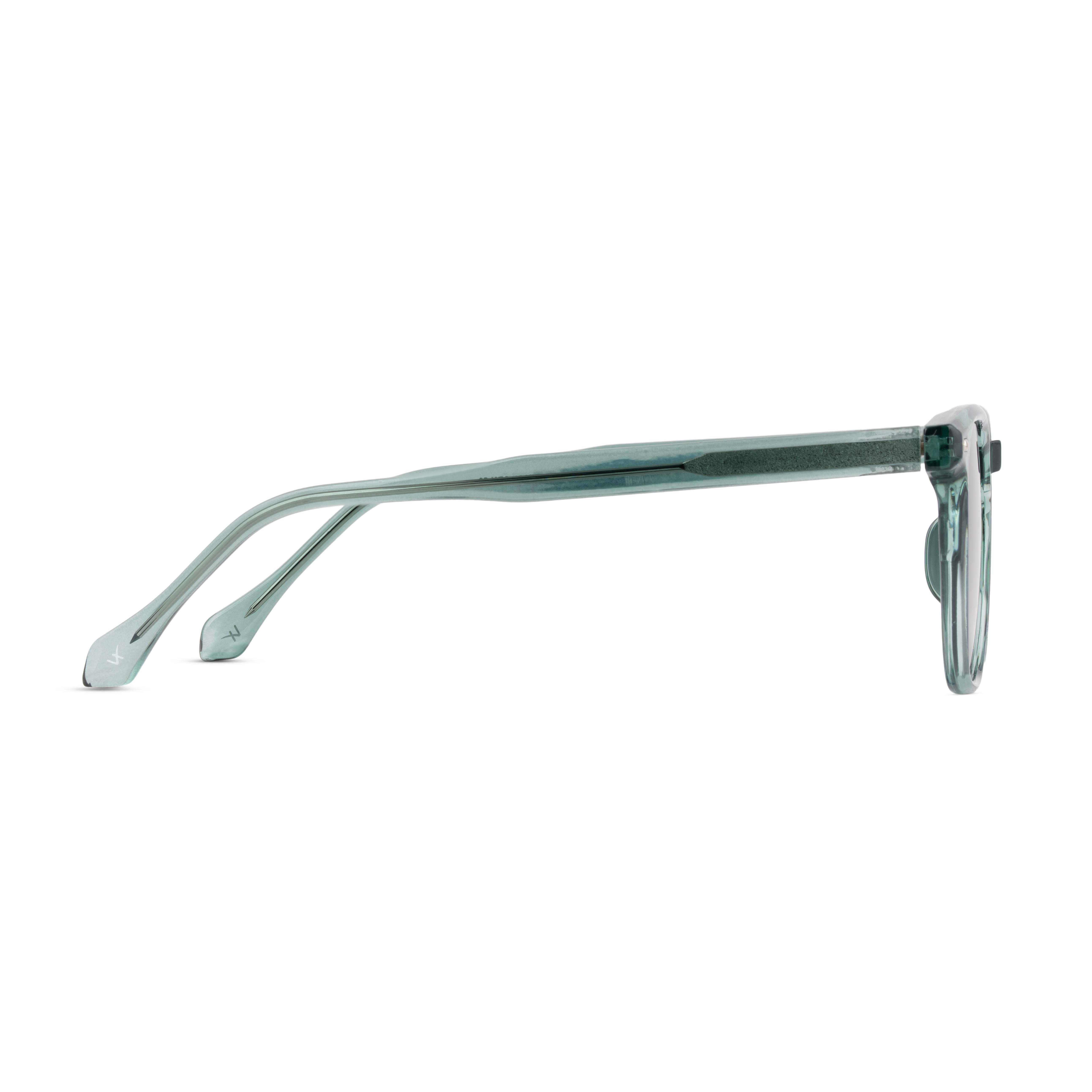 Green Hexagonal Sunglasses for Men